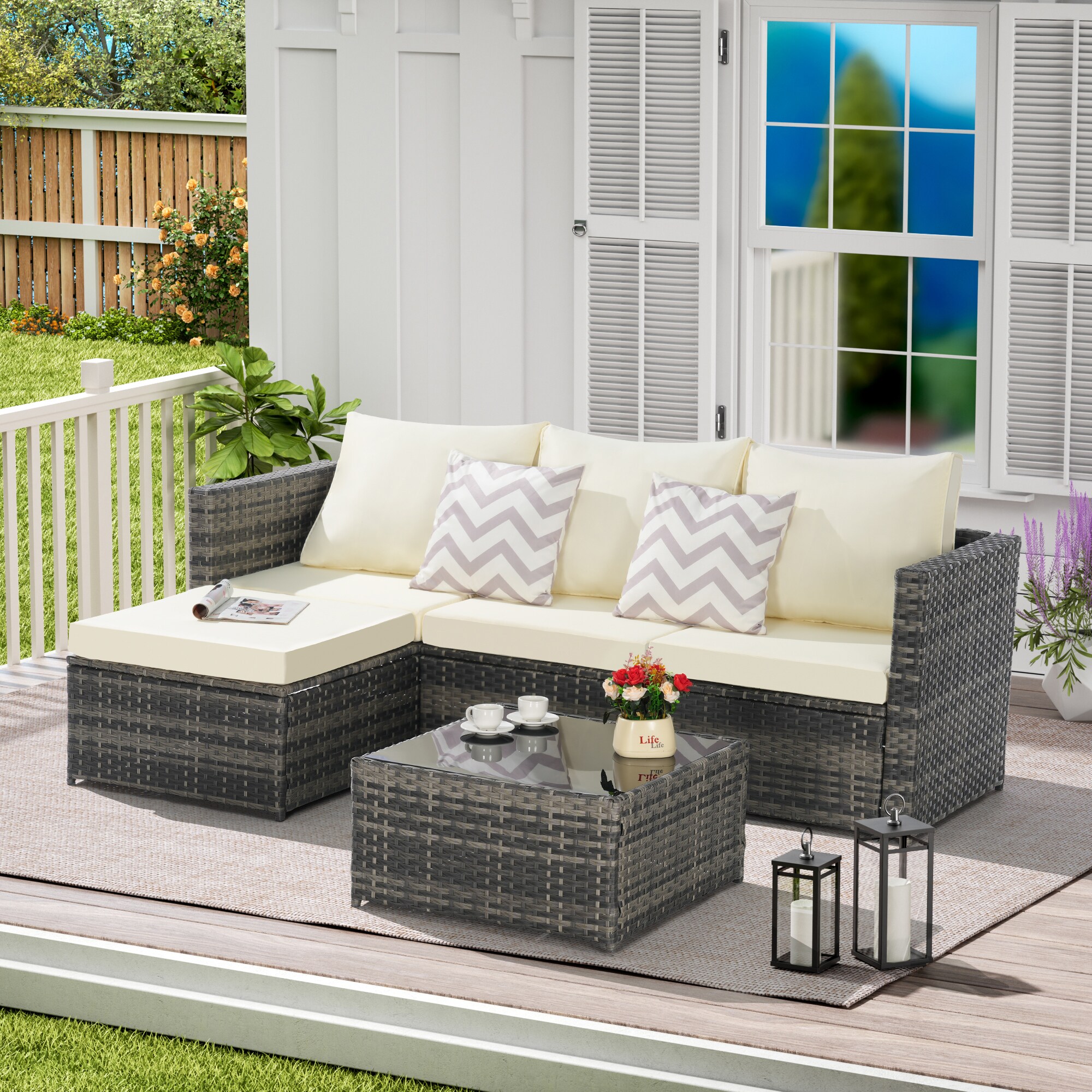 SINOFURN SYB670035BG Patio-Sofas-Daybeds - View #2