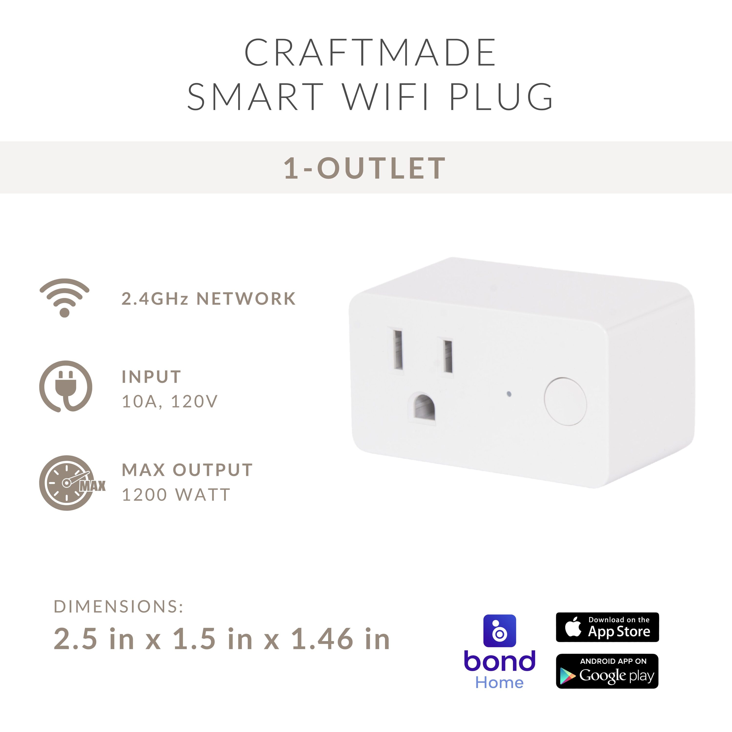 Craftmade WPS-100 Iris-Smart-Plug - View #3