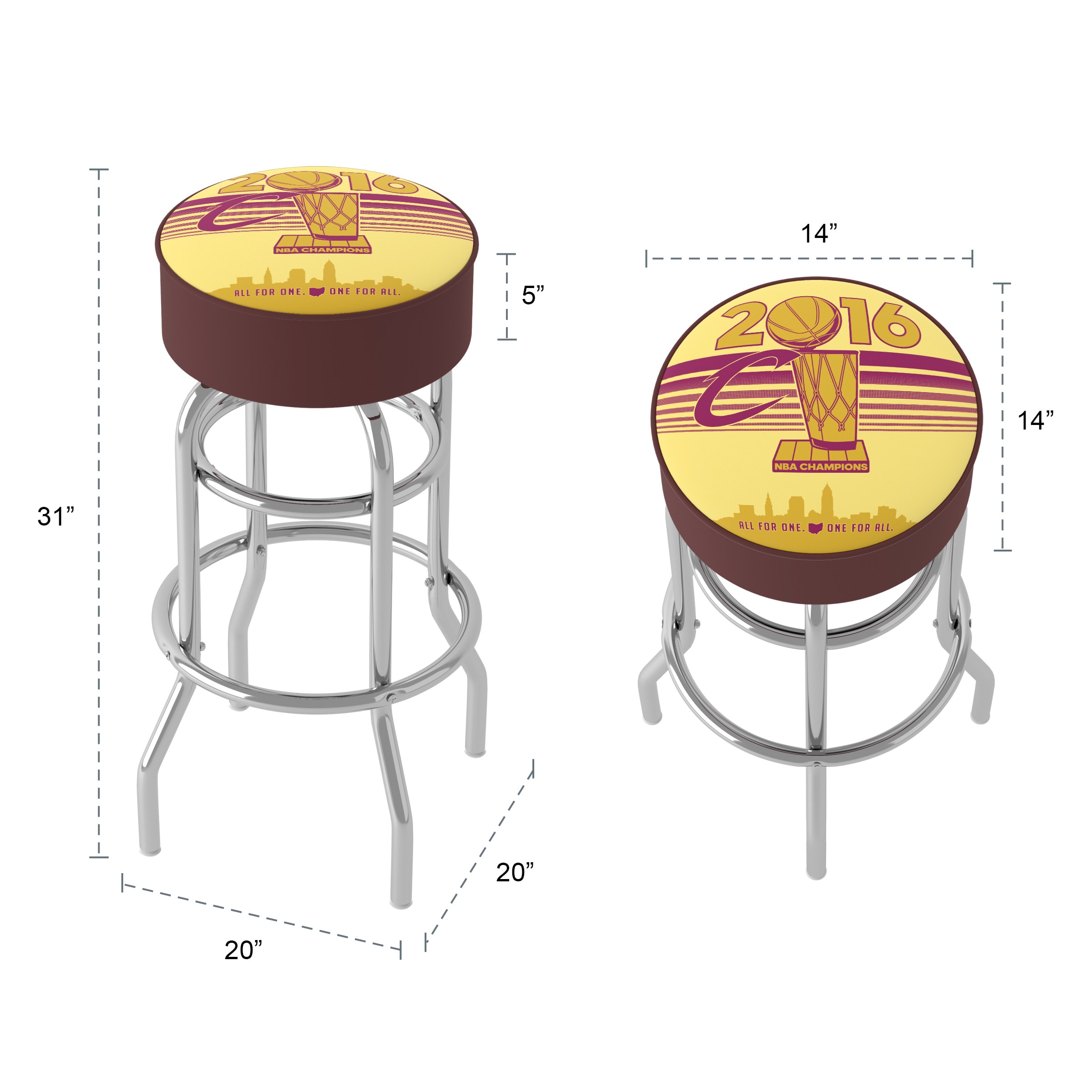 Trademark Gameroom NBA1000-CC-C16 stools - View #5
