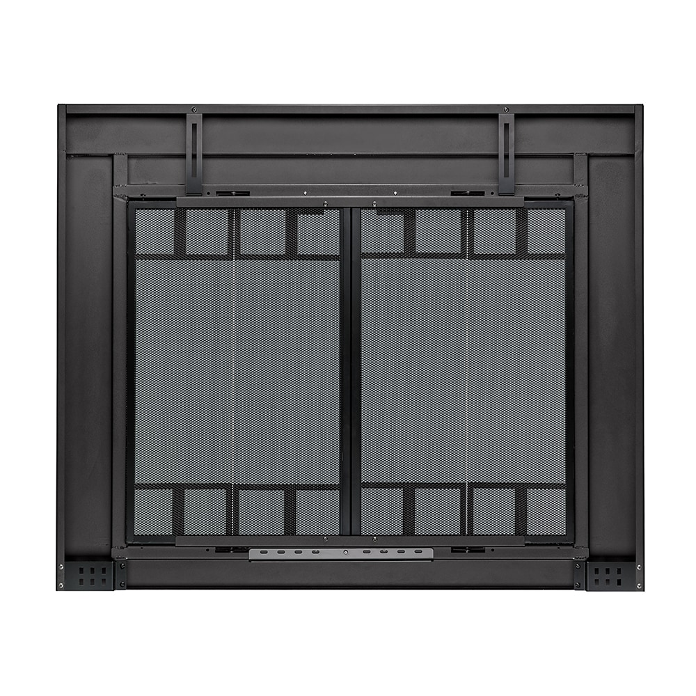 allen + roth FPDS502SLV Glass-Fireplace-Doors - View #4