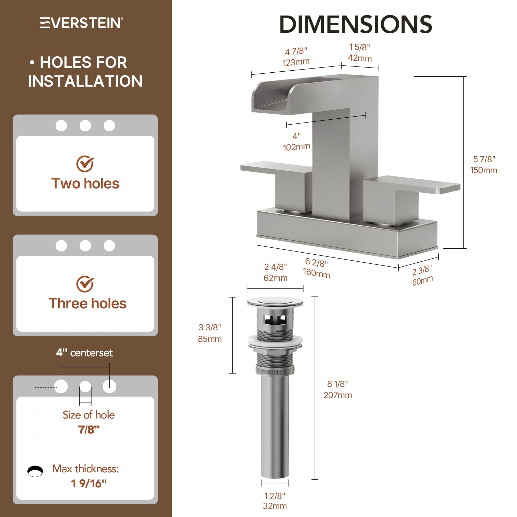 EVERSTEIN SFS-1118-NK Lavatory-Faucets - View #11