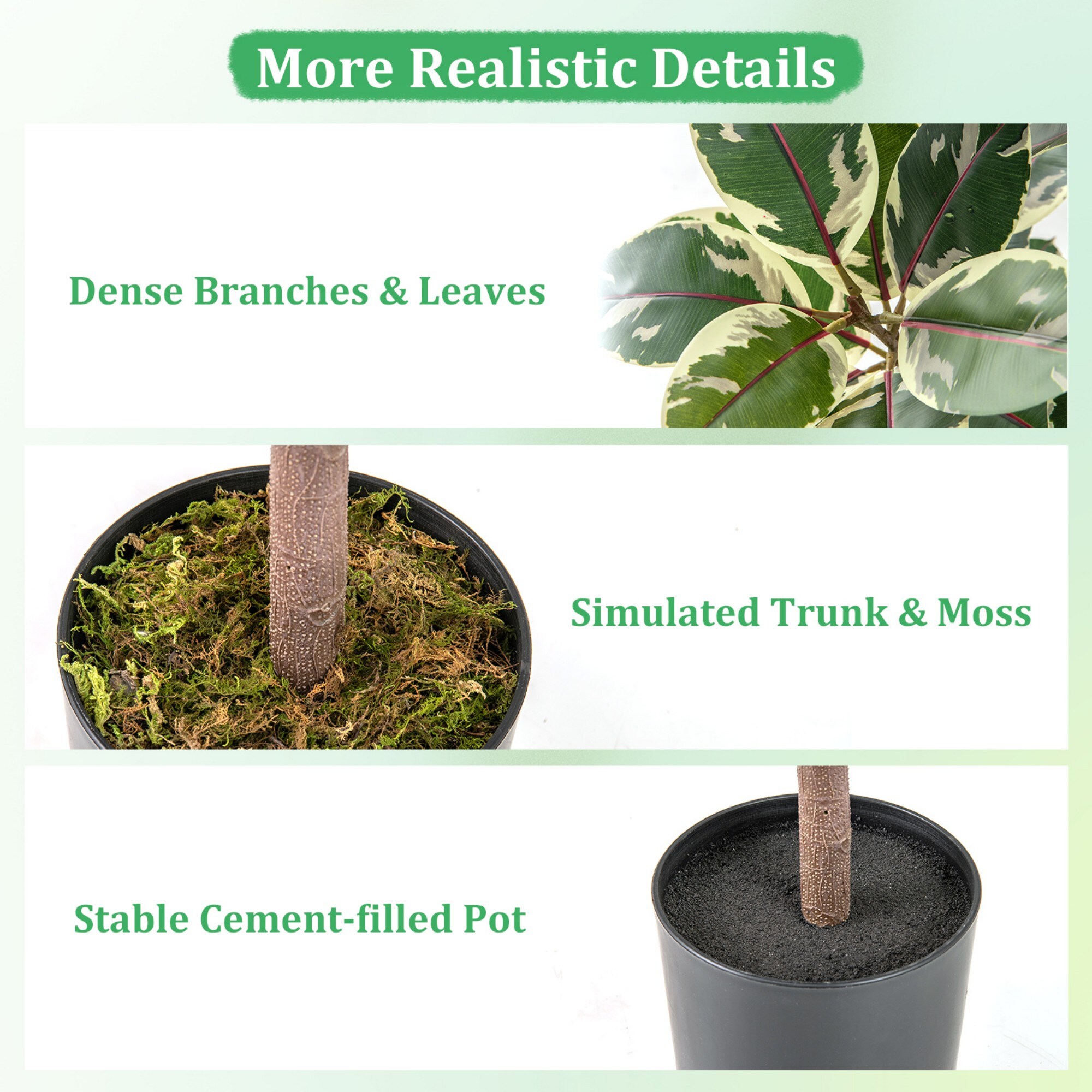 Poinic CWZH10330GN-2 Artificial-Plants-Trees - View #3