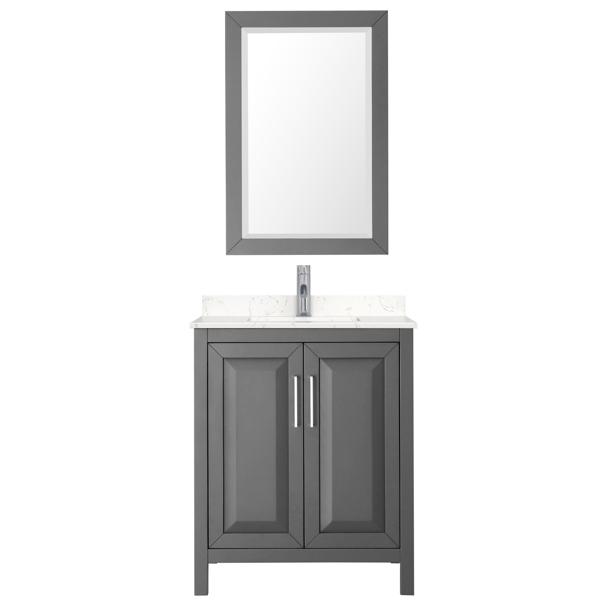 Wyndham Collection WCV252530SKGC2UNSM24 Bath-Vanity-Combo - View #3