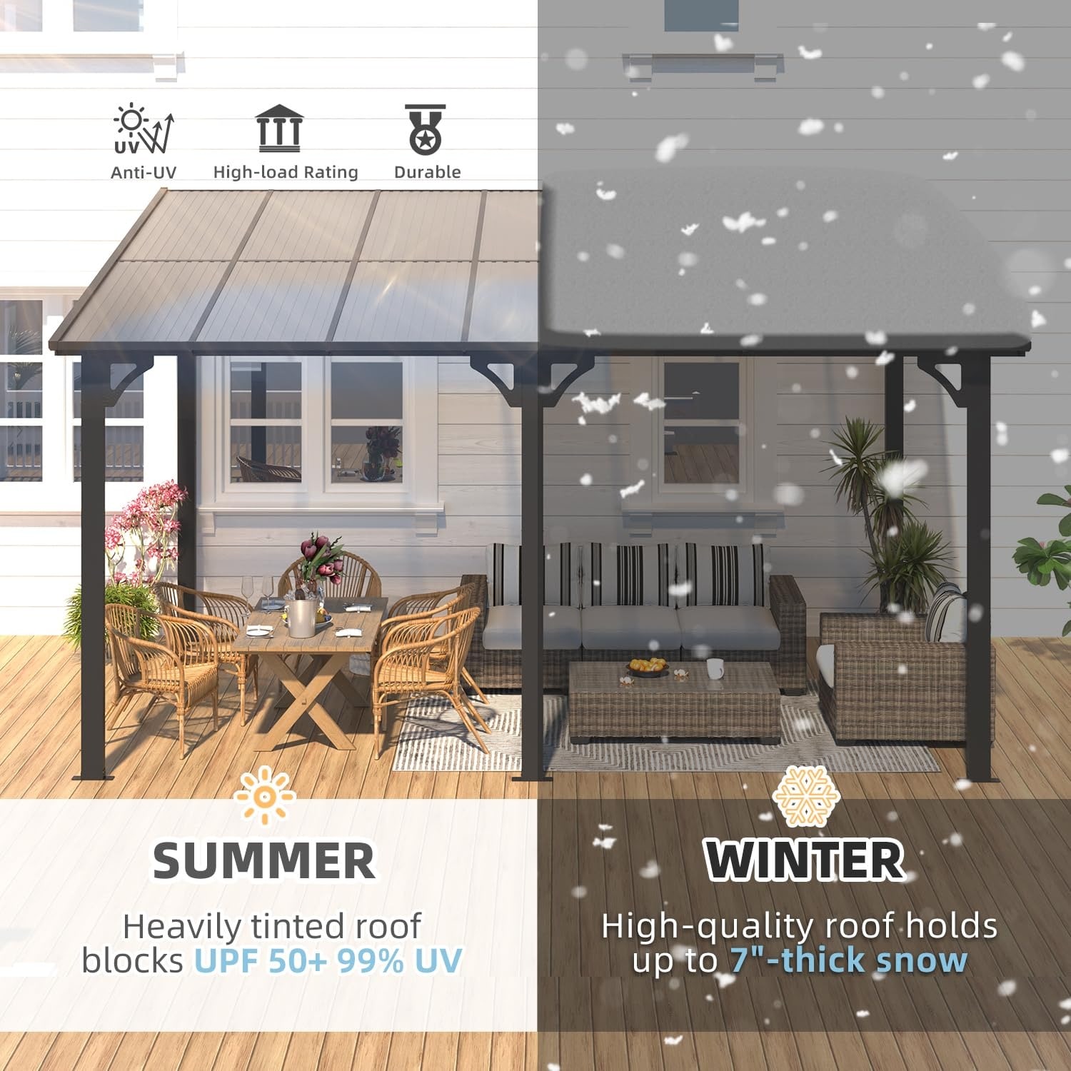 AECOJOY 16304BK-LS01 Wood-Resin-Gazebos - View #5