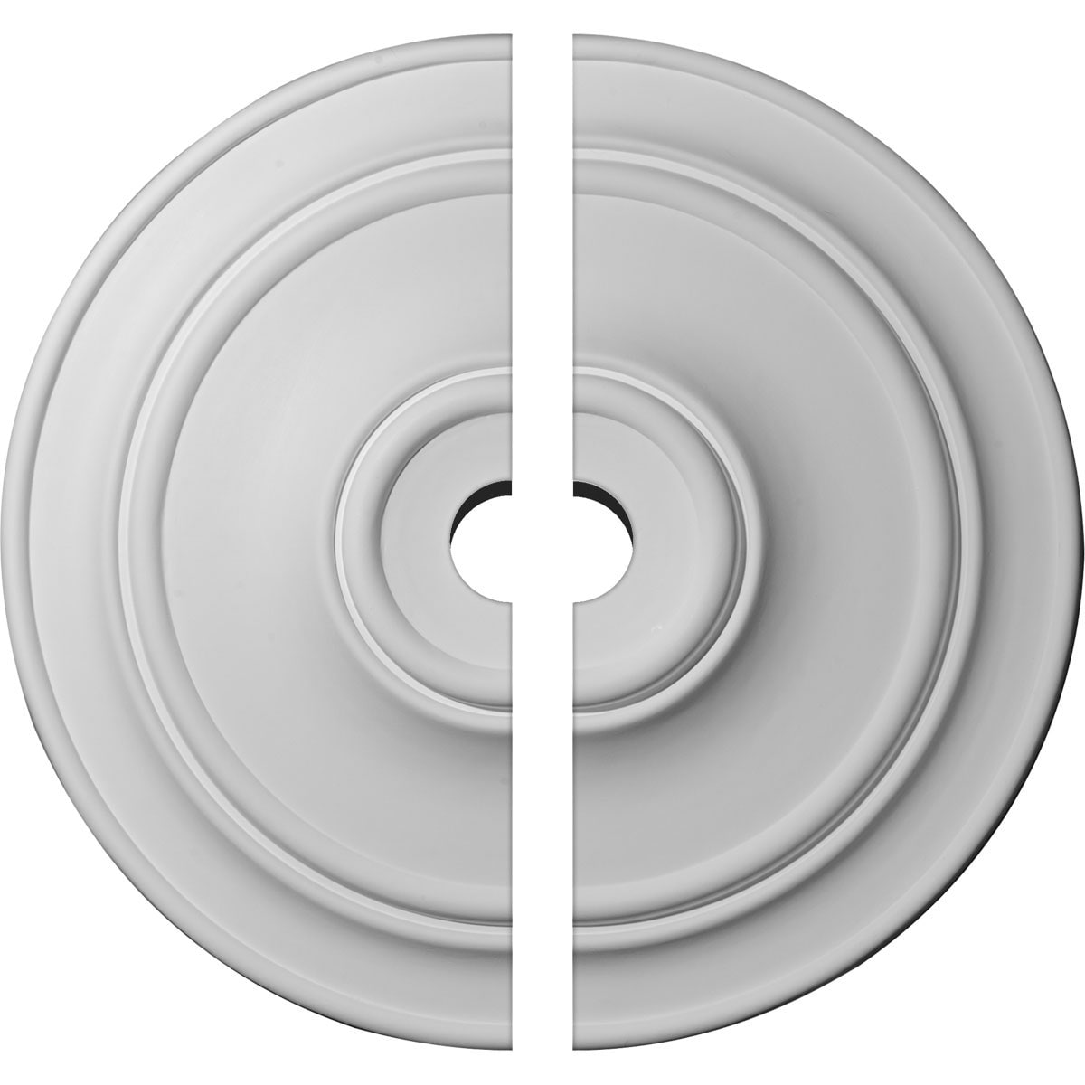 Ekena Millwork CM40CL2-05000 Classic 40.25-Inches W x 40.25-Inches L Architectural Primed Polyurethane Split Ceiling Medallion
