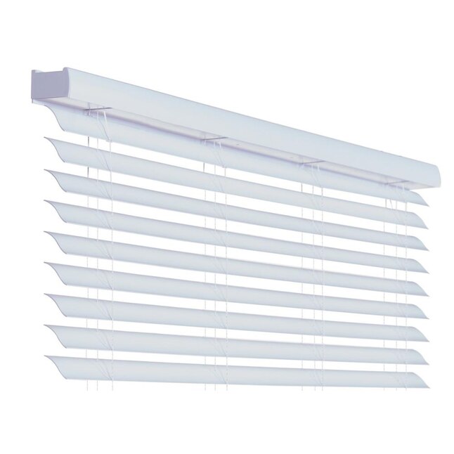 Wave Contour 2 In Slat Width 46 X 36 Cordless Soft White Faux Wood Room Darkening Horizontal Blinds The Department At Com - Home Decorators Collection 2 Inch Faux Wood Blinds Wave Contour 2 In Slat Width 46 X 36 Cordless Soft White Faux Wood Room Darkening Horizontal Blinds The Department At Com - Home Decorators Collection 2 Inch Faux Wood Blinds