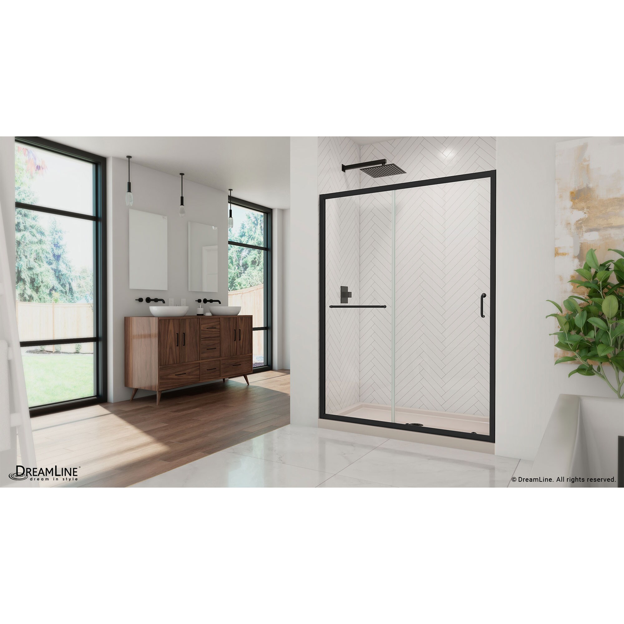 DreamLine DL-6974C-22-09 Alcove-Shower-Kit - View #2