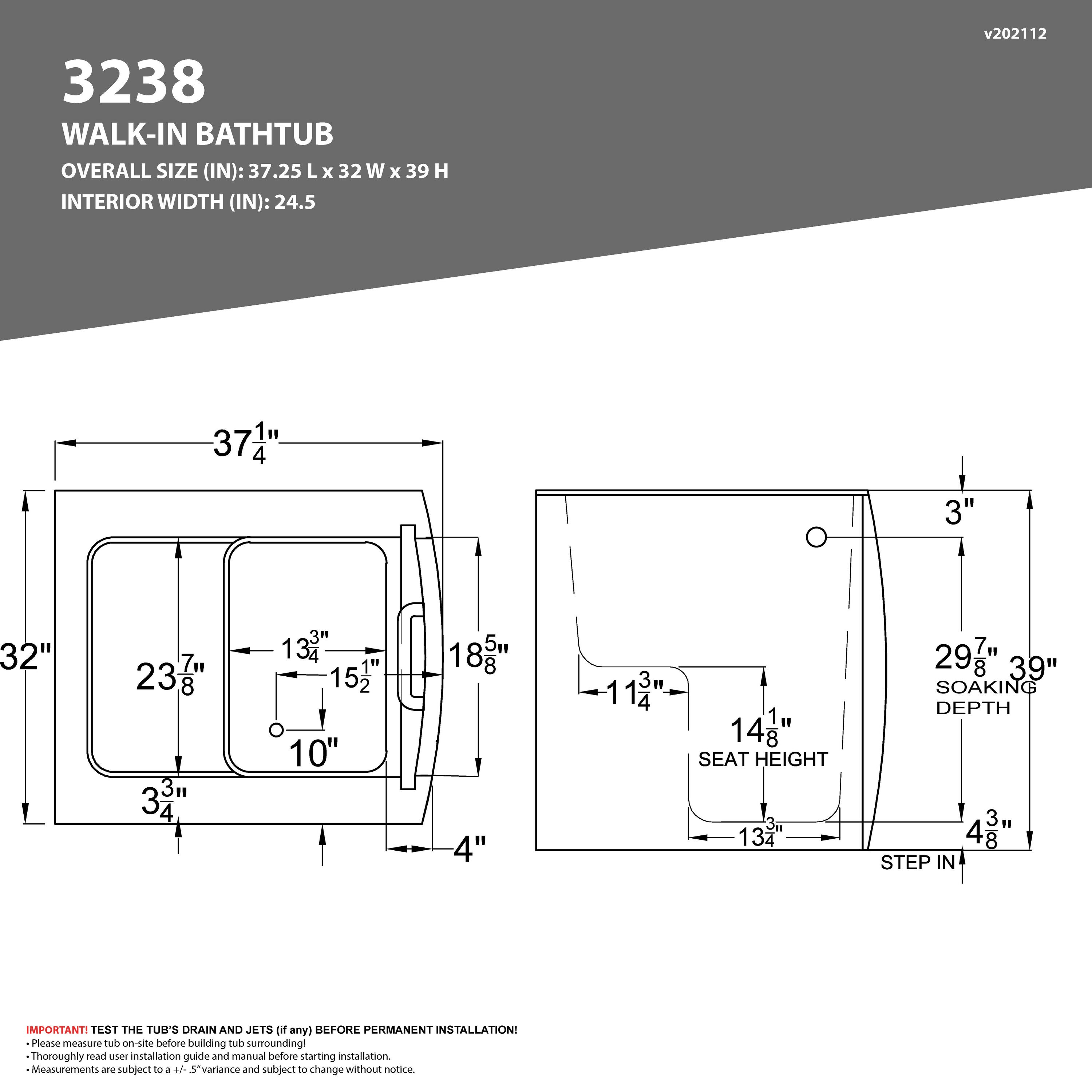 Endurance LS3238RWS bathtubs - View #3