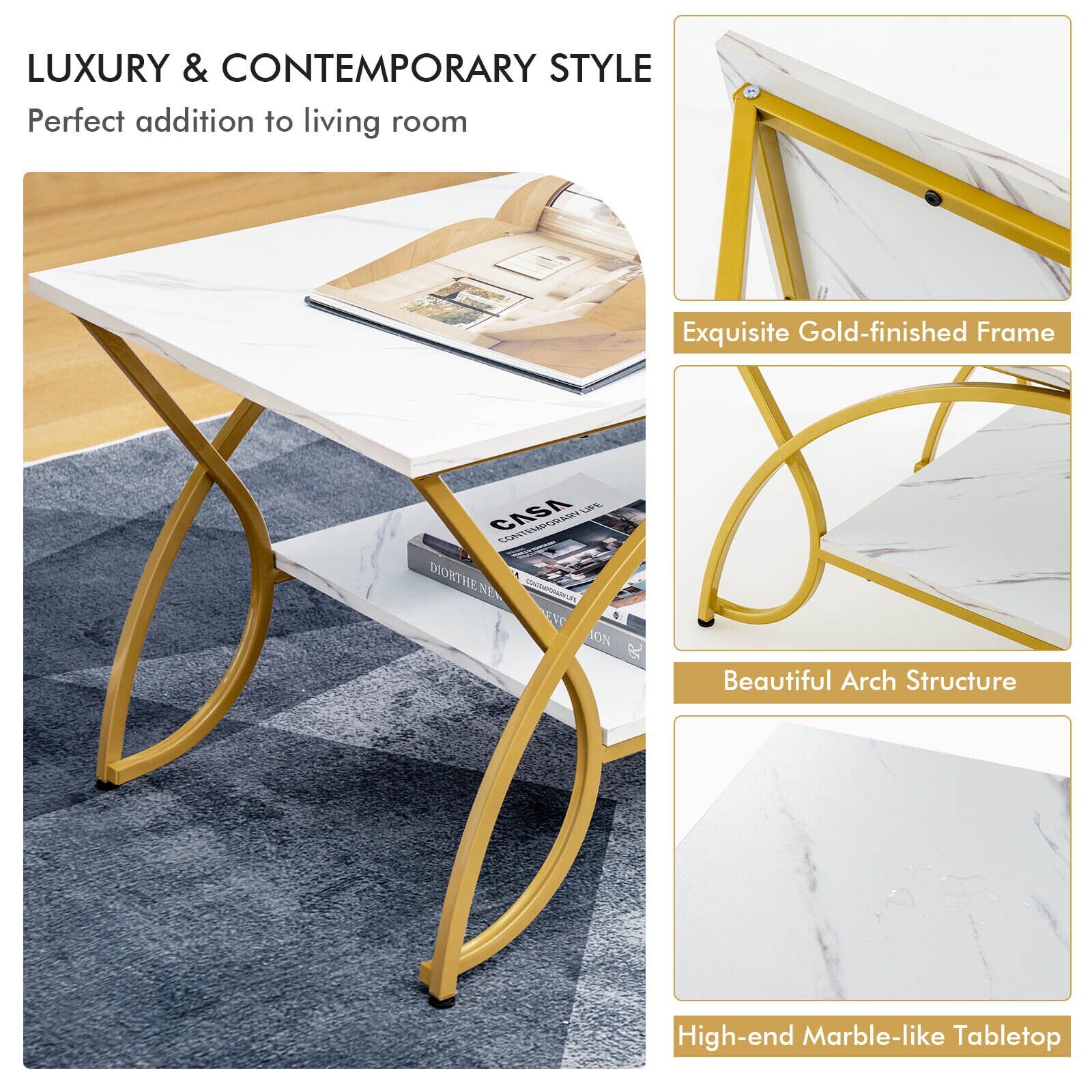 LIVIZA OVG10267WH Coffee-Tables - View #7