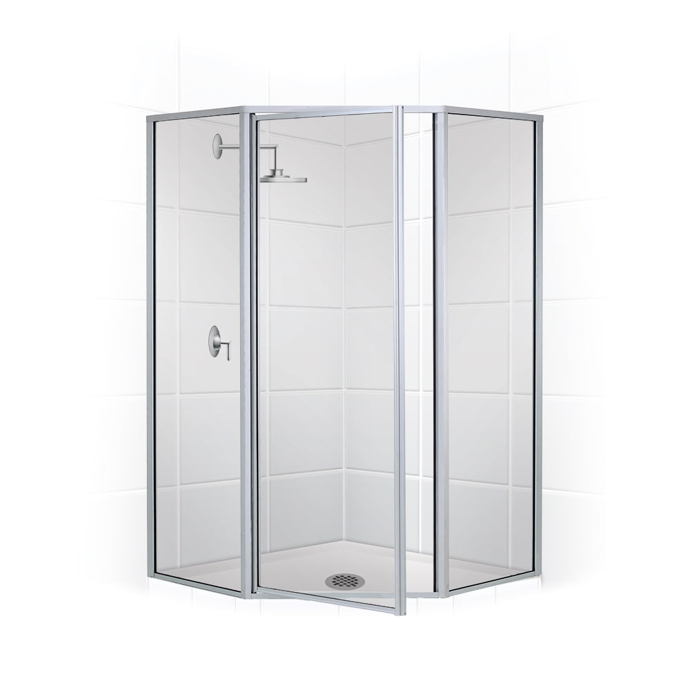 Coastal Shower Doors Legend Chrome 54-in x 66-in Framed Hinged Shower ...