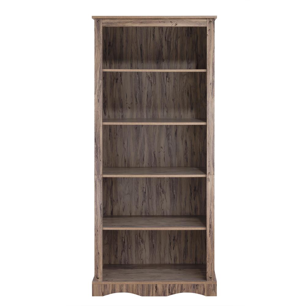 Elegant Home Fashions ELG-645 Simplicity Wren Maple Wood 5-Shelf Ladder Bookcase (32-in W x 71.6-in H x 17-in D)
