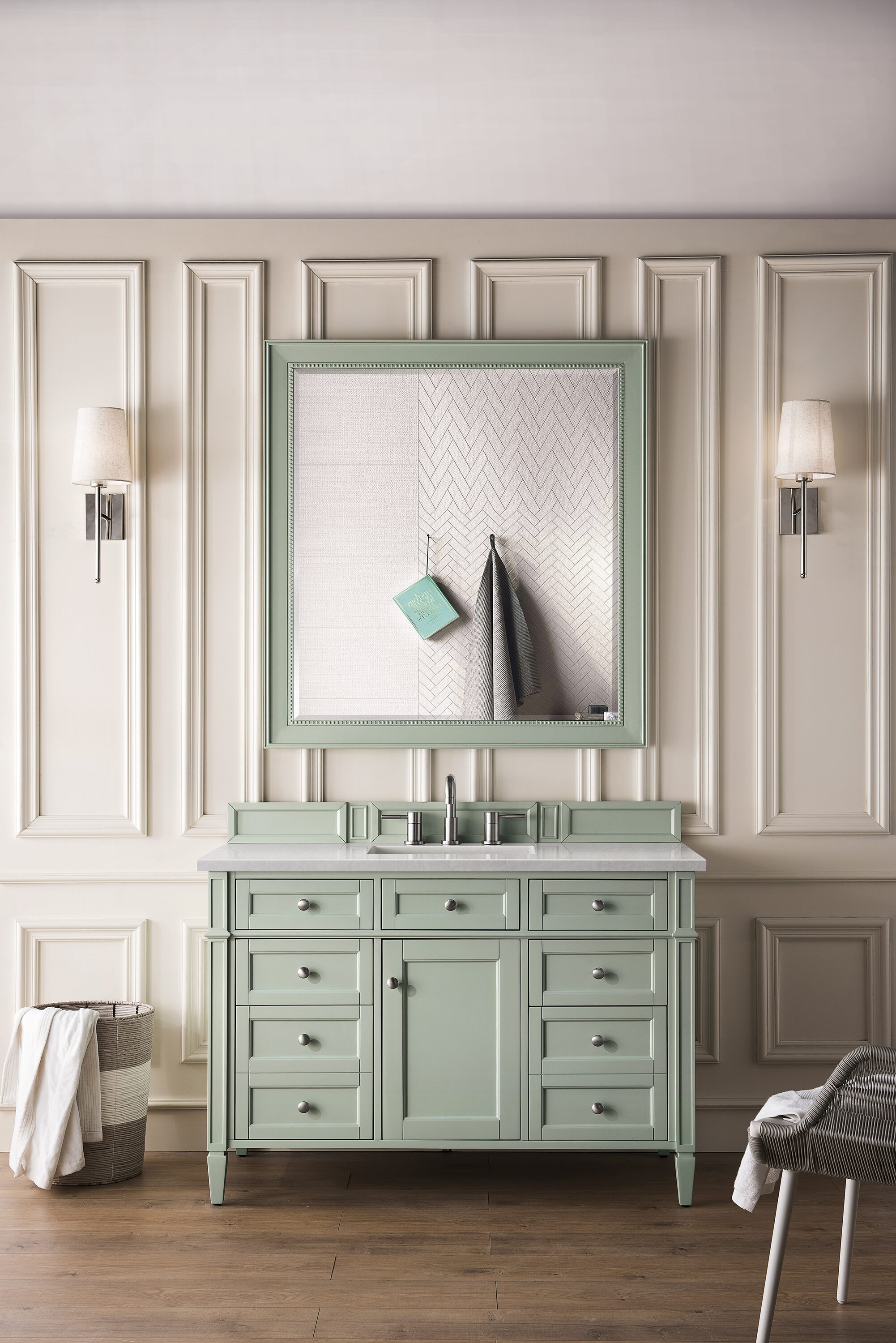 James Martin Vanities 157-M44-SGR Framed-Bath-Mirrors - View #3