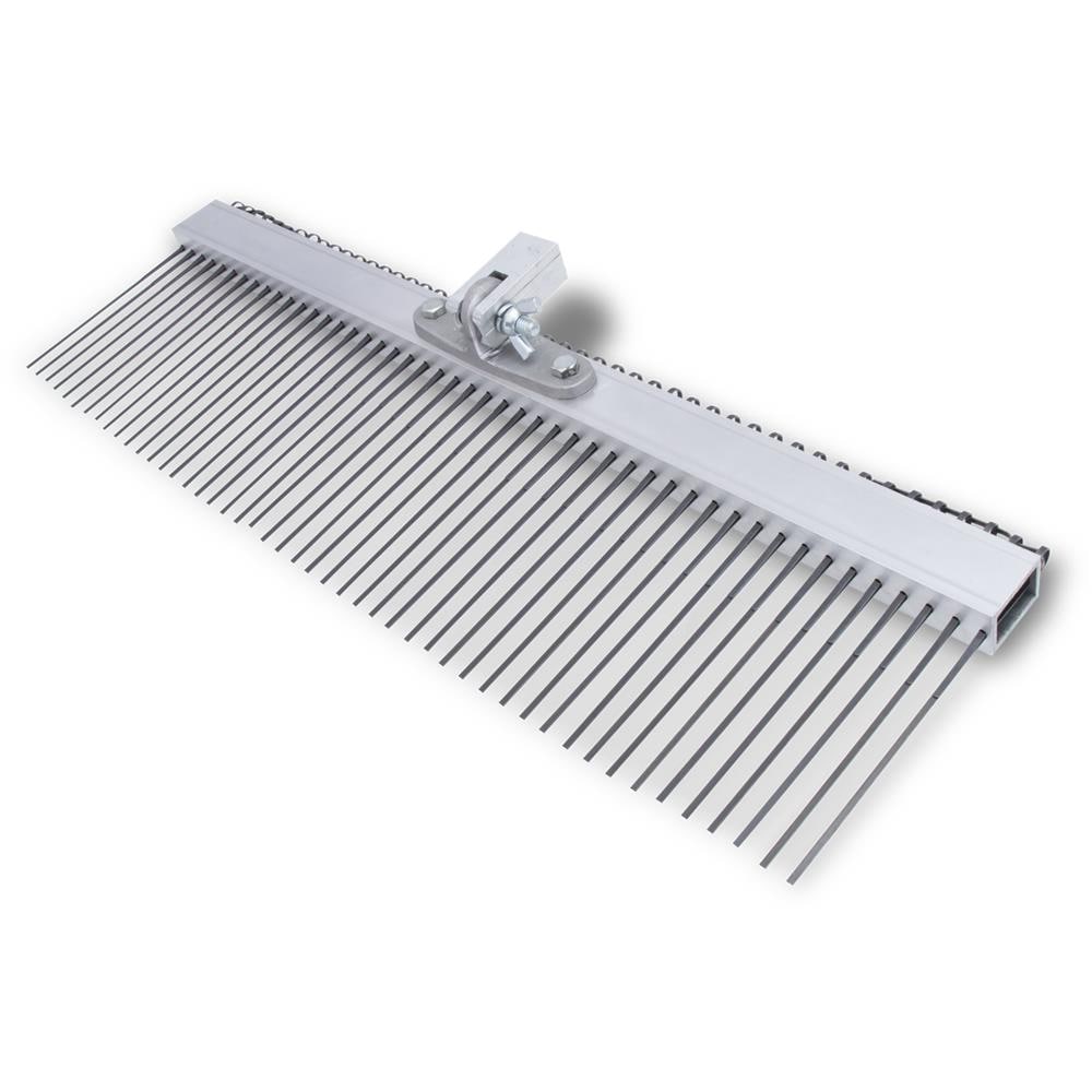 Marshalltown 14854 Concrete Aluminum Flat Wire Broom 24-Inches Nylon All-purpose Push Broom