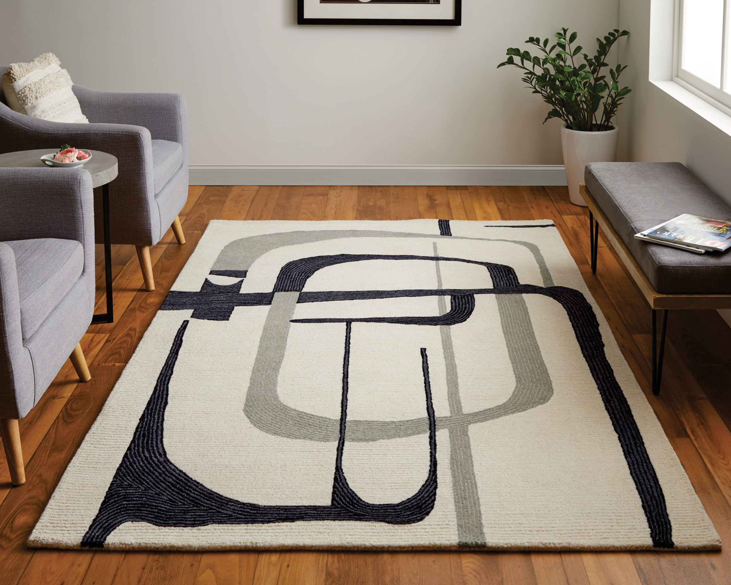 Room Envy MGRR8905IVYBLKP00 rugs - View #3