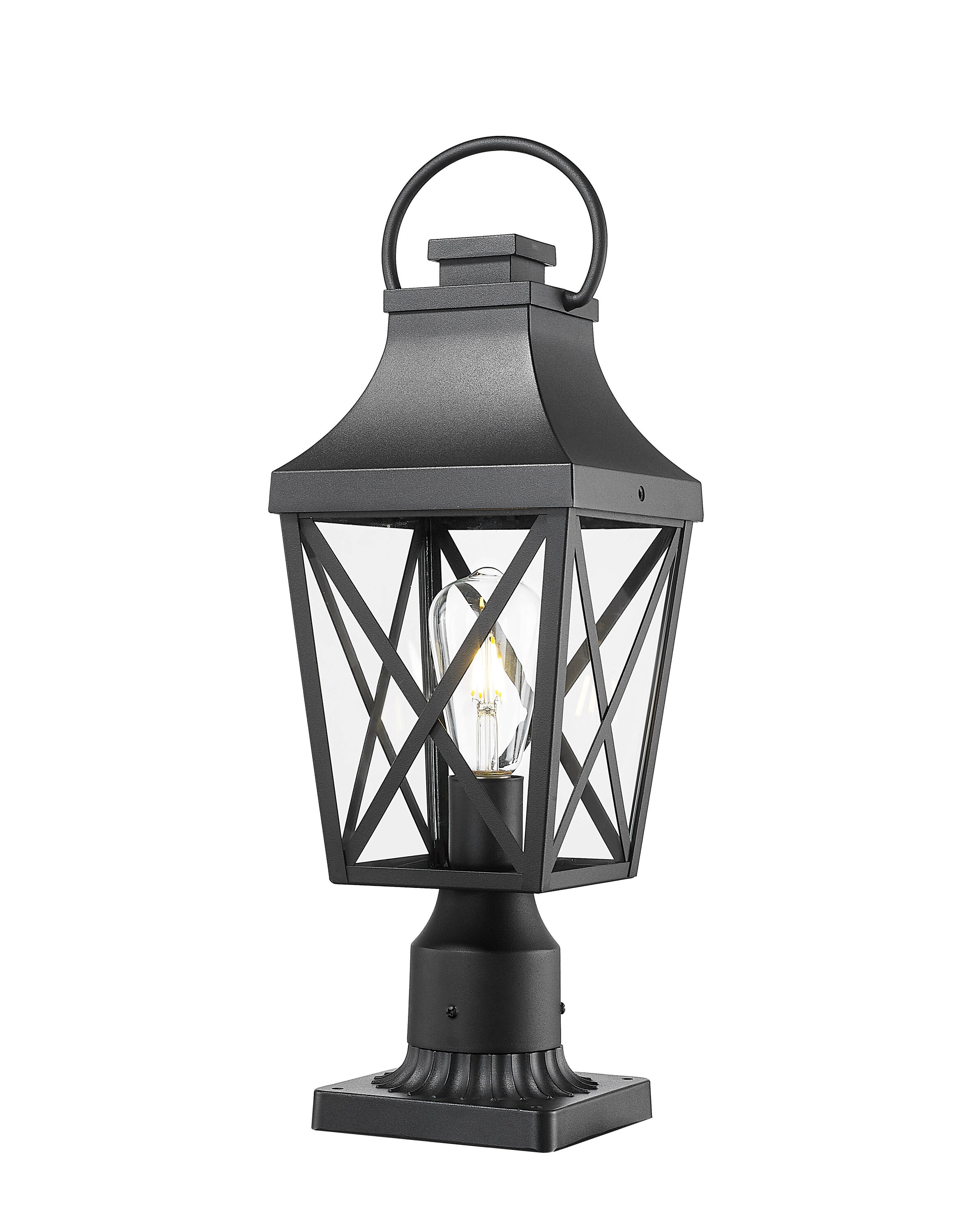 Forclover CEH-P218544 Path Lights 1600 -Lumens 100 -Watt Black Line voltage Hardwired LED Outdoor Path Light ( 3000-K )