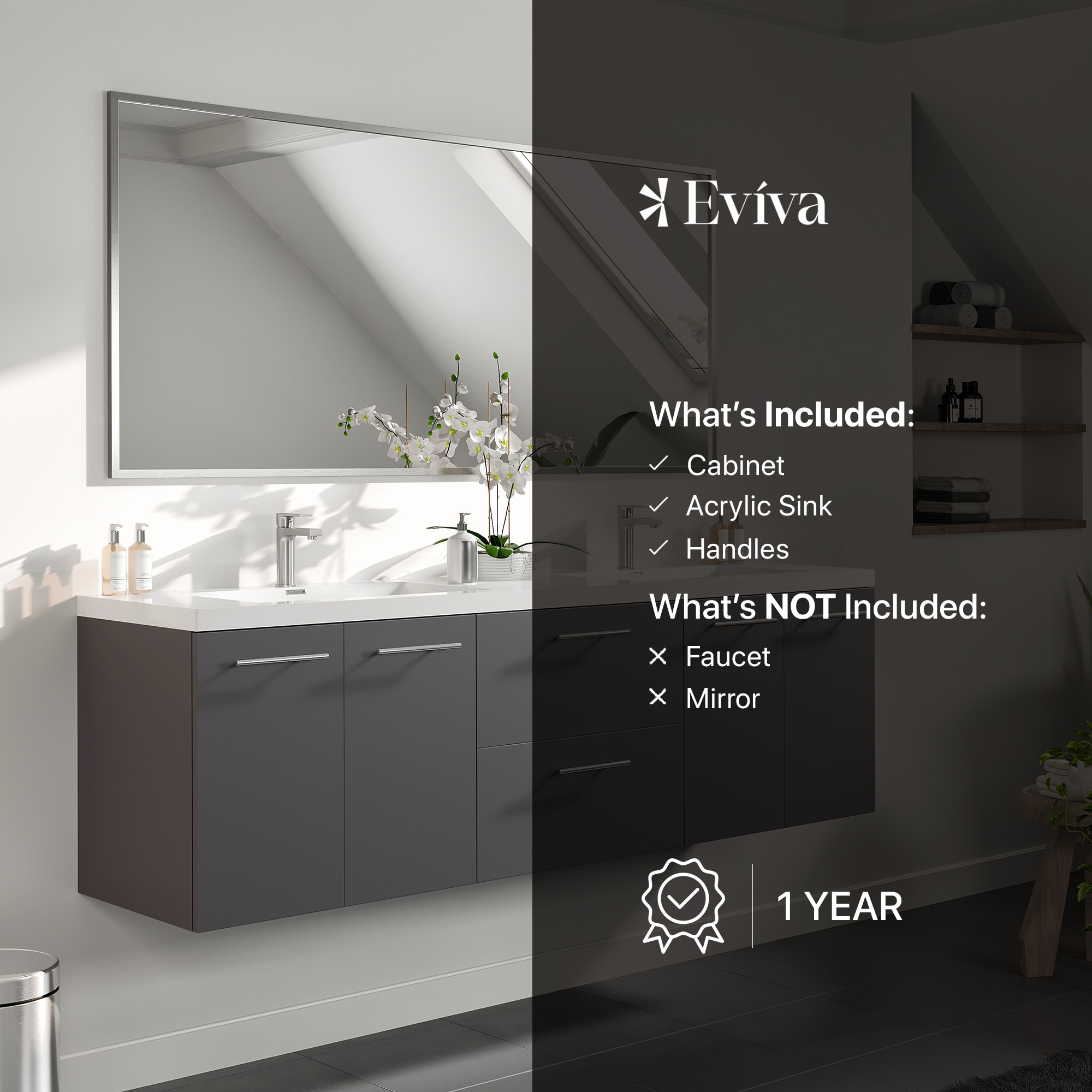 Eviva EVVN404-72GR Bath-Vanity-Combo - View #7