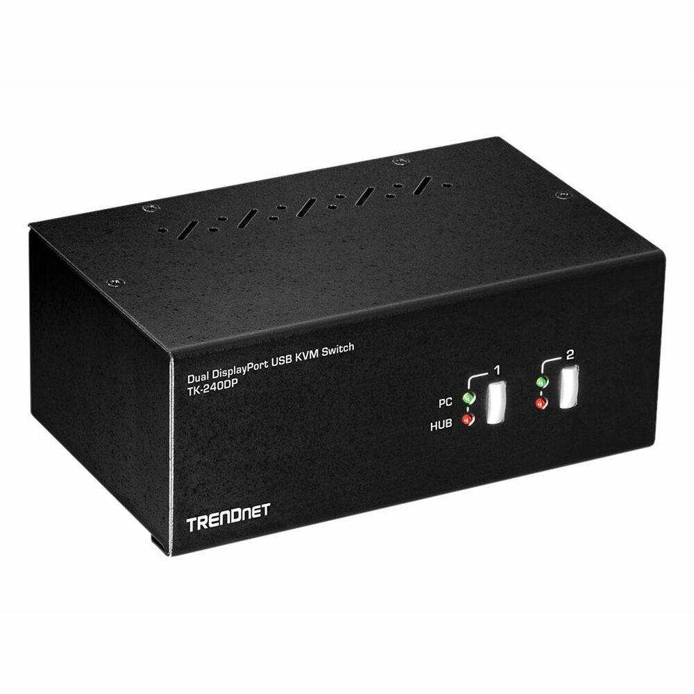 TRENDnet DAHD98506  TK-240DP 2-Port Dual Monitor Display Port KVM Switch