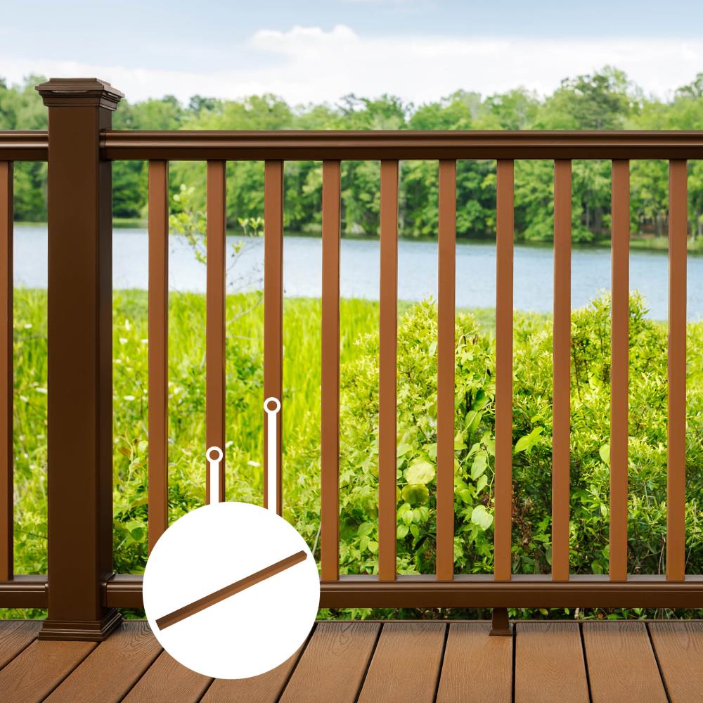 Composite 1 In X 32 1 4 In Deck Railing Components At Lowes Com   05300359 