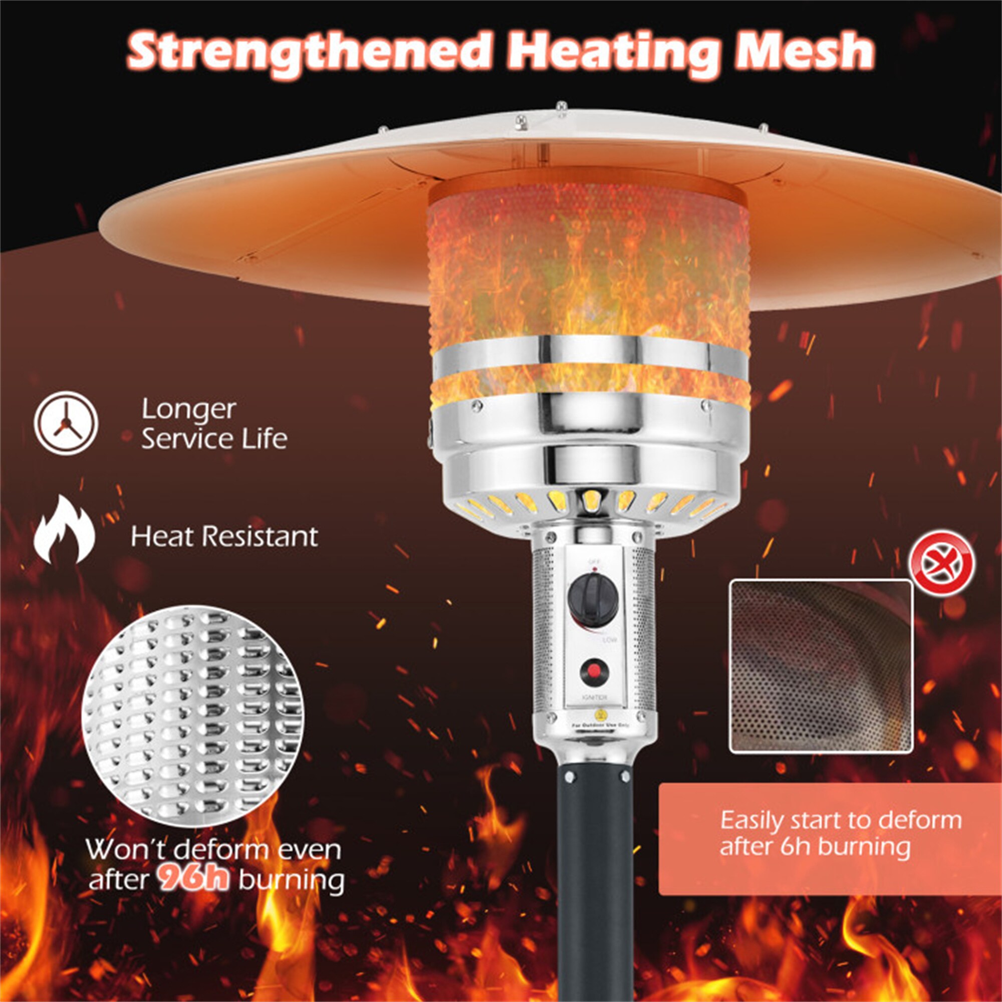 BABOOM BOM-607-BK-CO Outdoor-Gas-Patio-Heaters - View #7