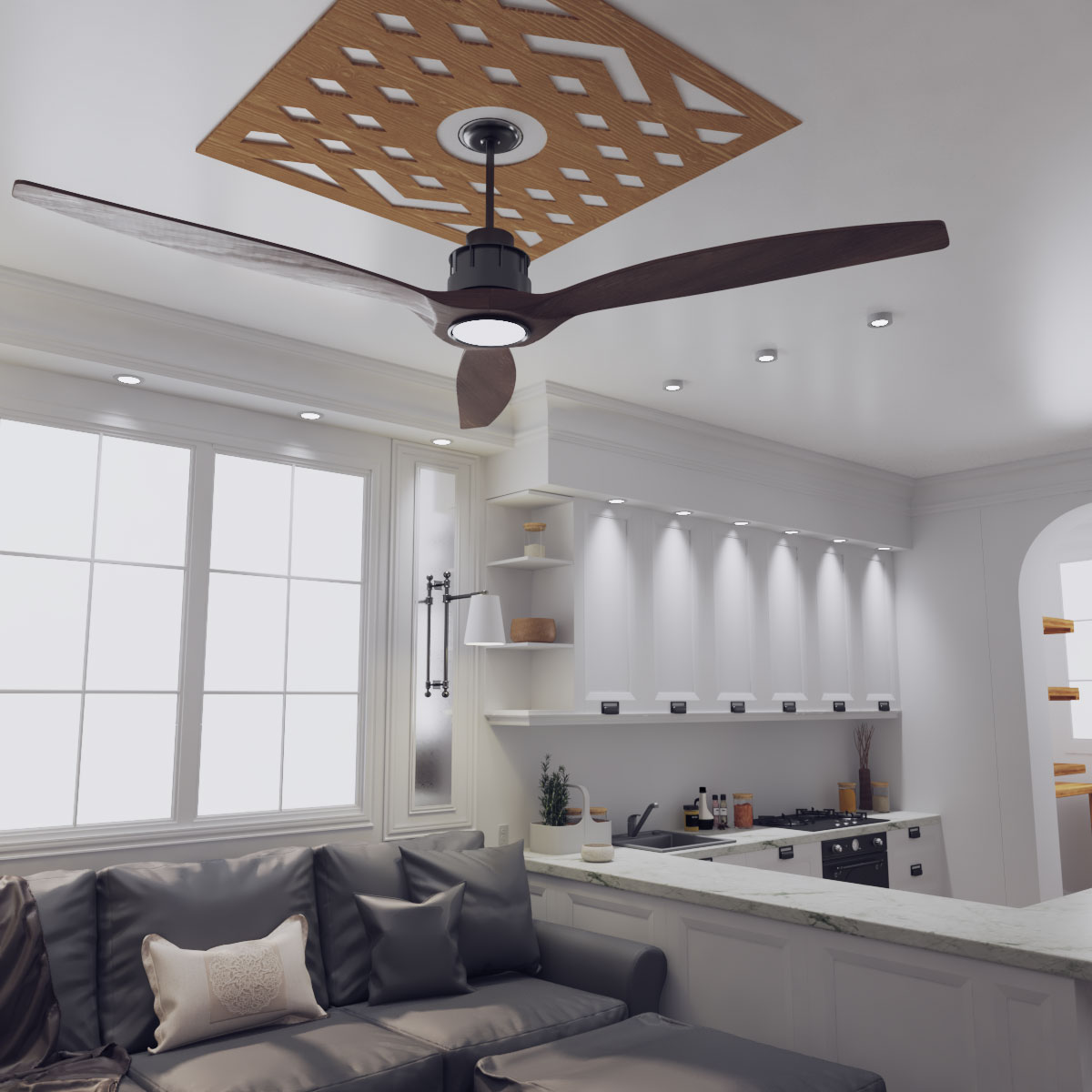 Ekena Millwork CMWP32X32X0250CHRO Ceiling-Medallions - View #13