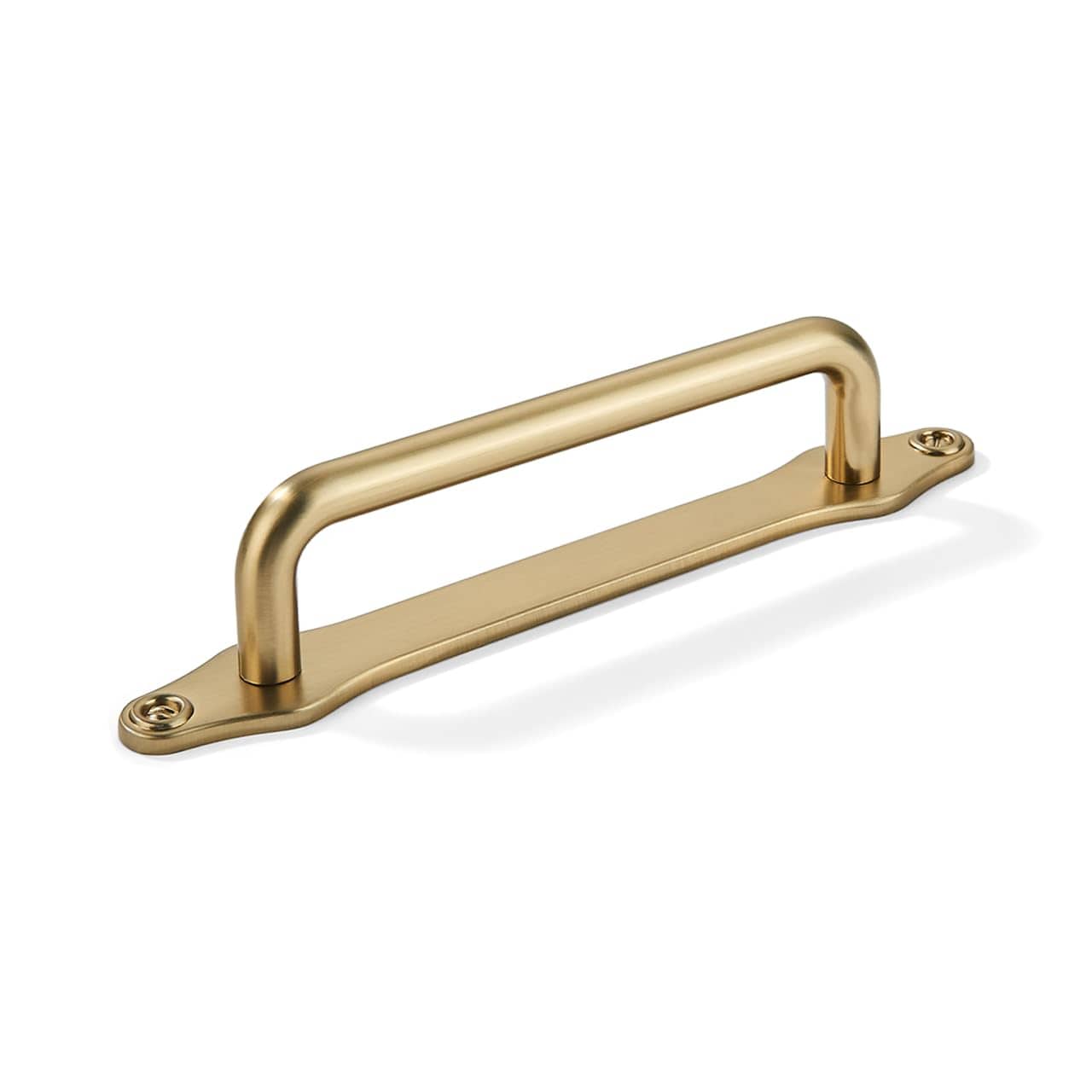 YGCTFX Champagen Bronze 3.75 Inch Hole Center 5 Pack Cabinet Pull With Back Plate Solid Heavy Duty Handles For Drawer Kitchen Bathroom Home Hardware