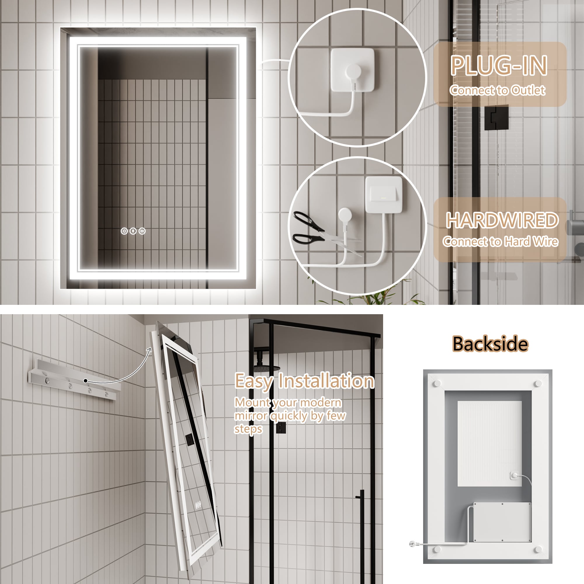 CASAINC JS-2432-2-N-X-1 Framed-Bath-Mirrors - View #10
