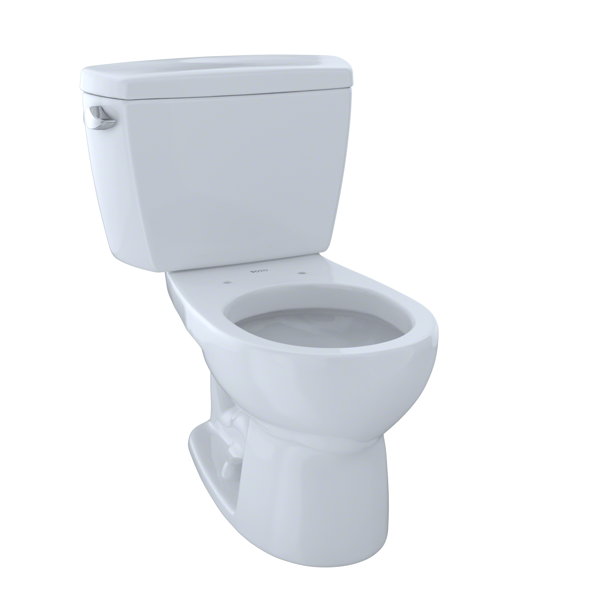 TOTO CST743S-01 Drake Cotton White Round Standard Height 2-piece Toilet 12-in Rough-In 1.6-GPF