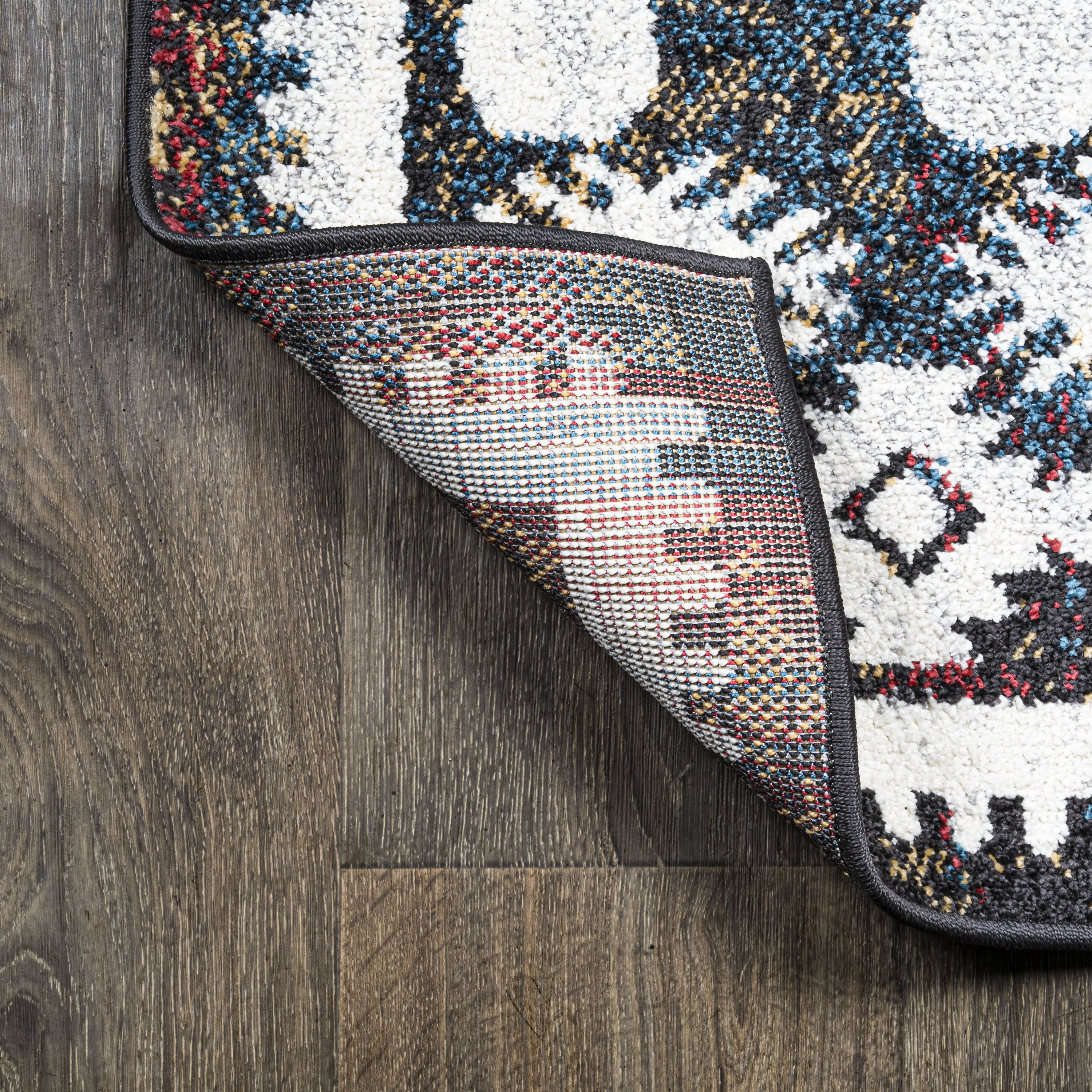 Dhiya Distressed Multicolor Kilim 2 x 8 Runner Rug
