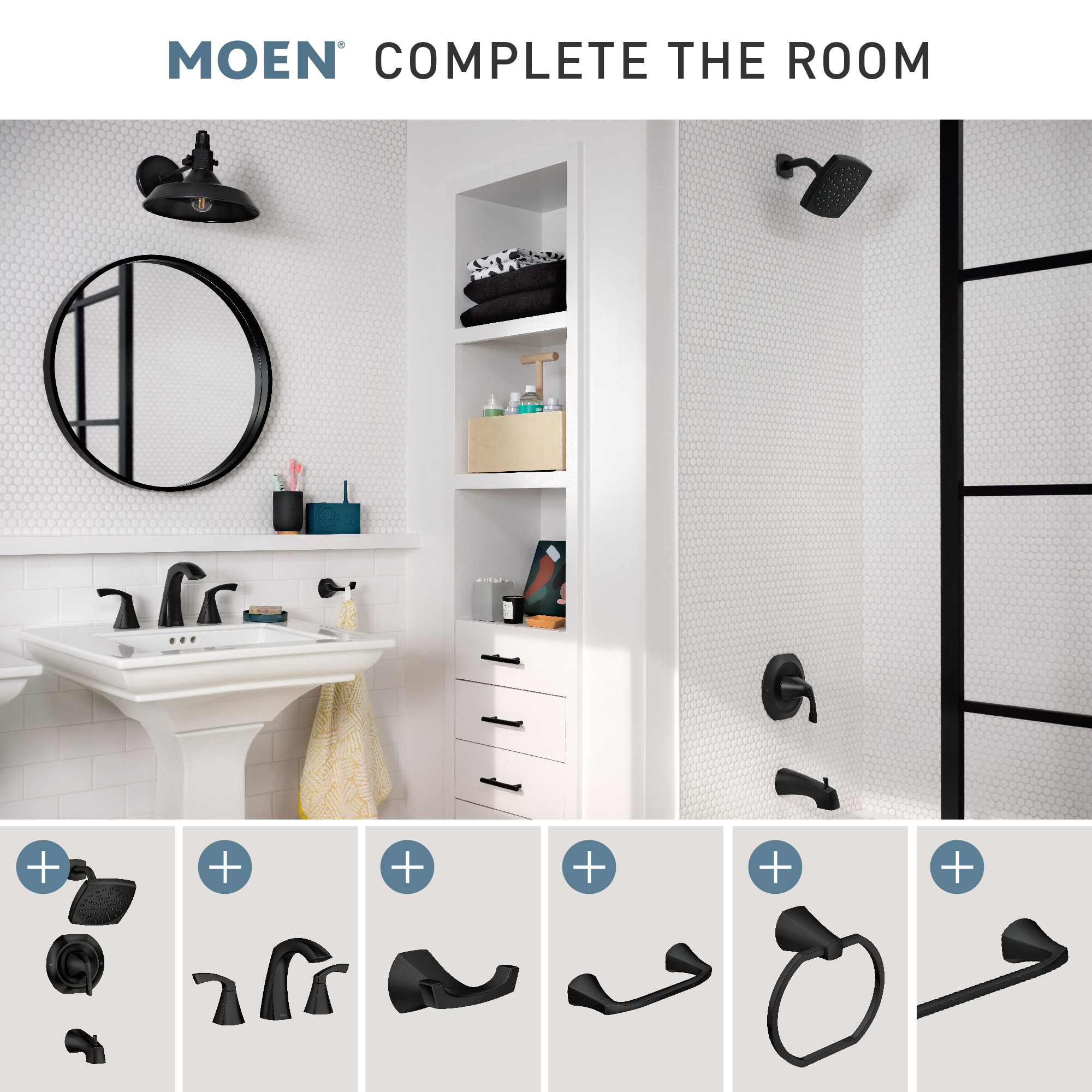 Moen (Lindor 82504BL) tub and shower deals faucet