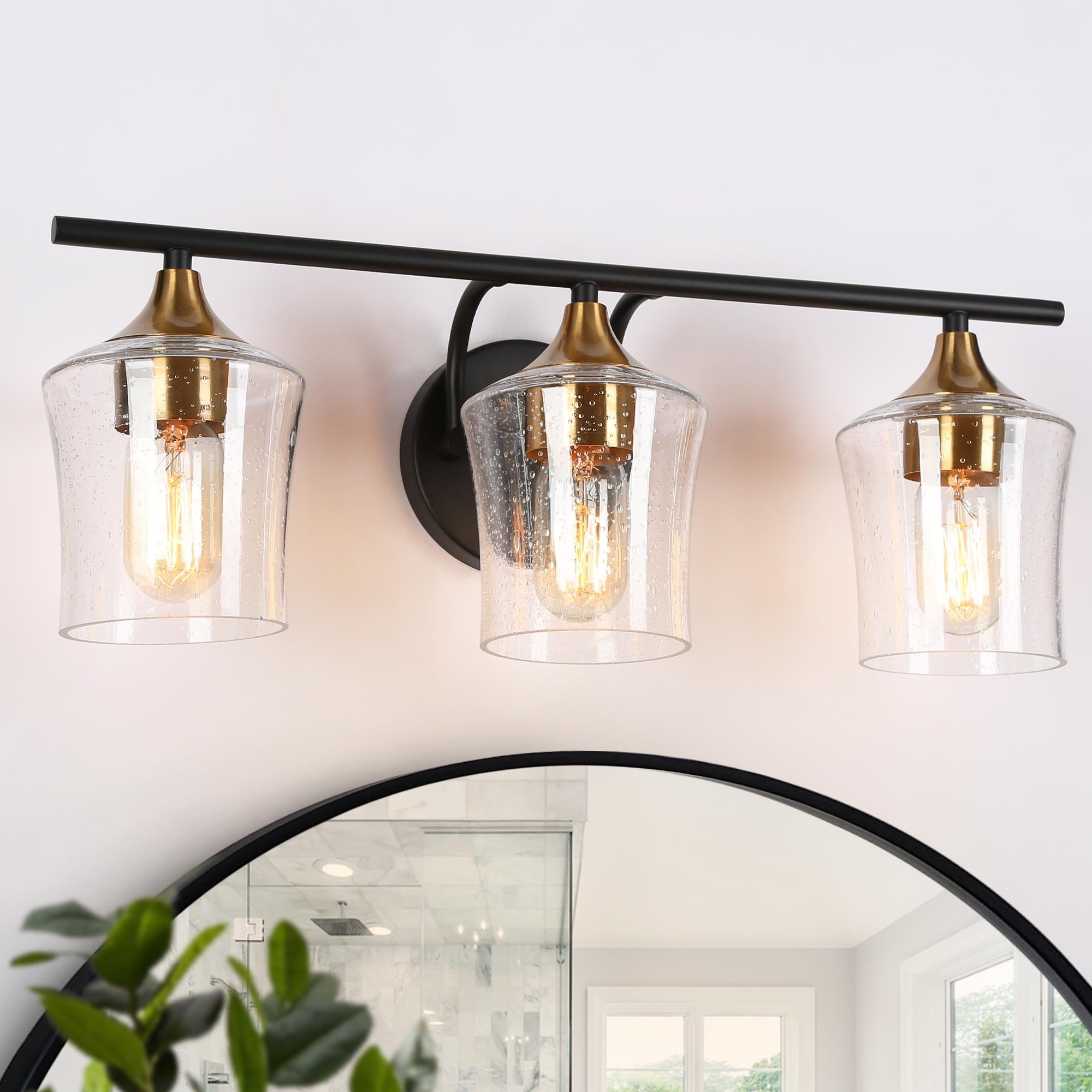 ZEVNI L33UQJYVW4502SX7 Artery 20-in 3 -Light Matte Black Modern/contemporary Vanity light