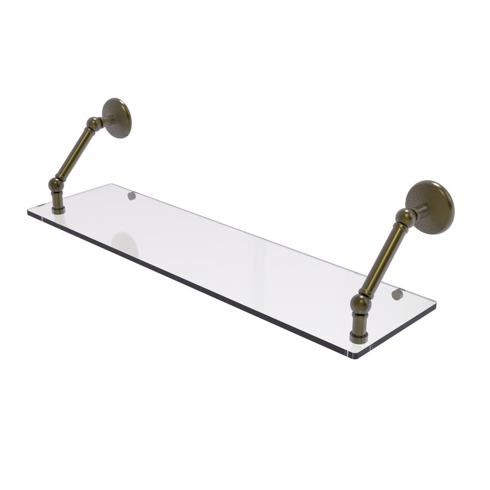 Allied Brass PMC-1-30-ABR Prestige Monte Carlo Antique Brass Wall mount Bathroom Shelf ( 30-in x 8-in x 8-in )