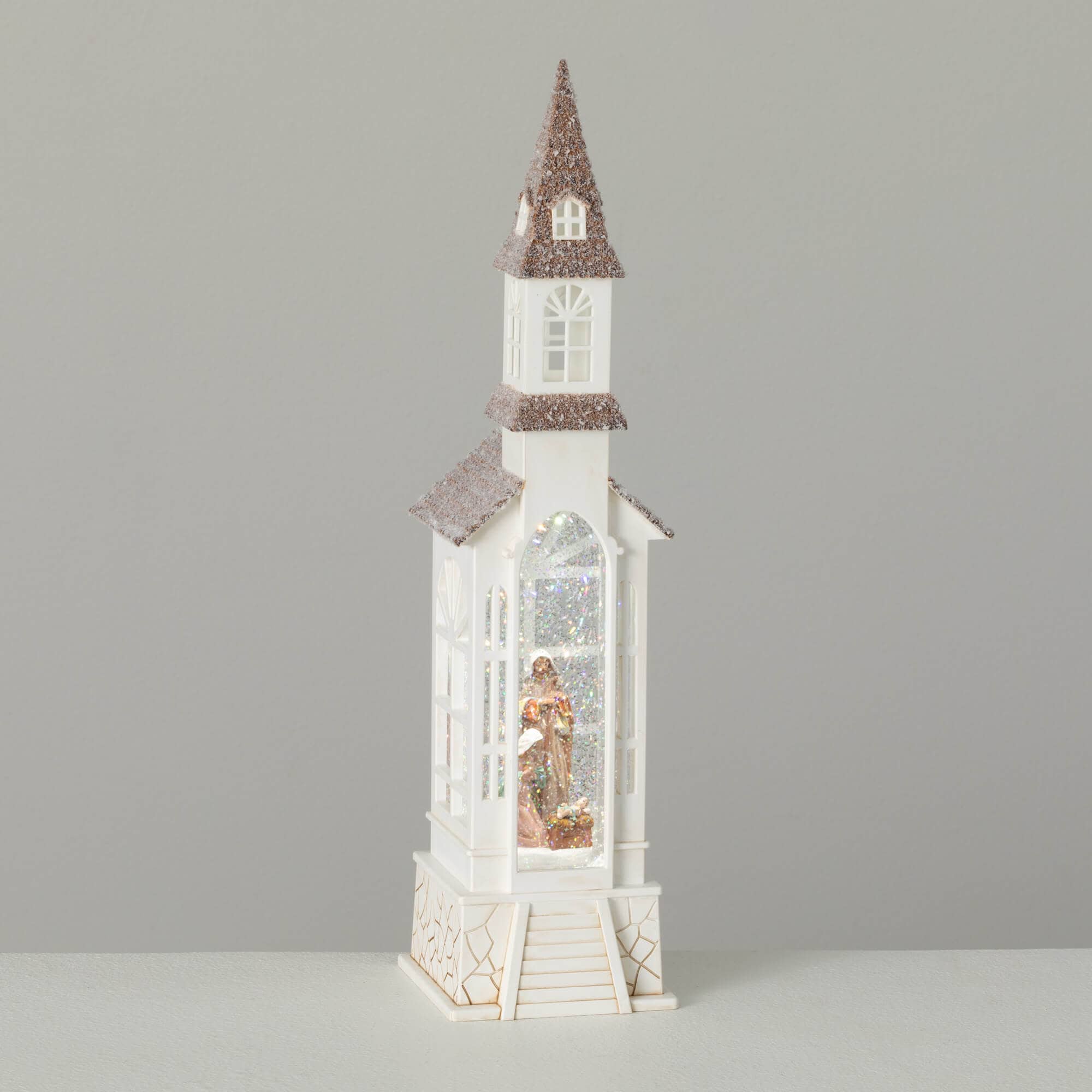 Sullivans PN4029 18-Inches Lighted Tabletop Decoration Nativity Battery-operated Christmas Decor