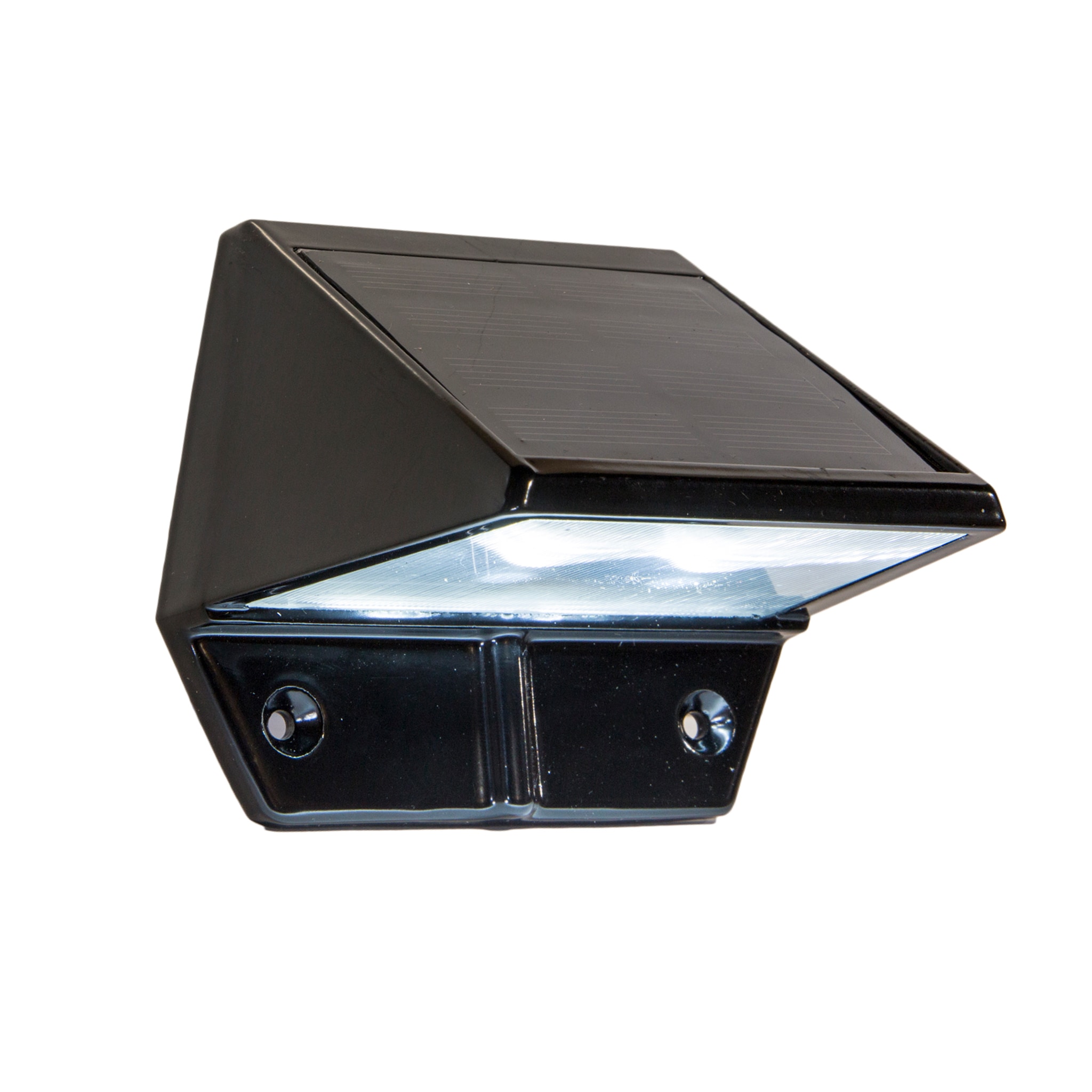 Classy Caps 3-in Black Solar Dark Sky Integrated Outdoor Wall Light in the Outdoor  Wall Lights department at