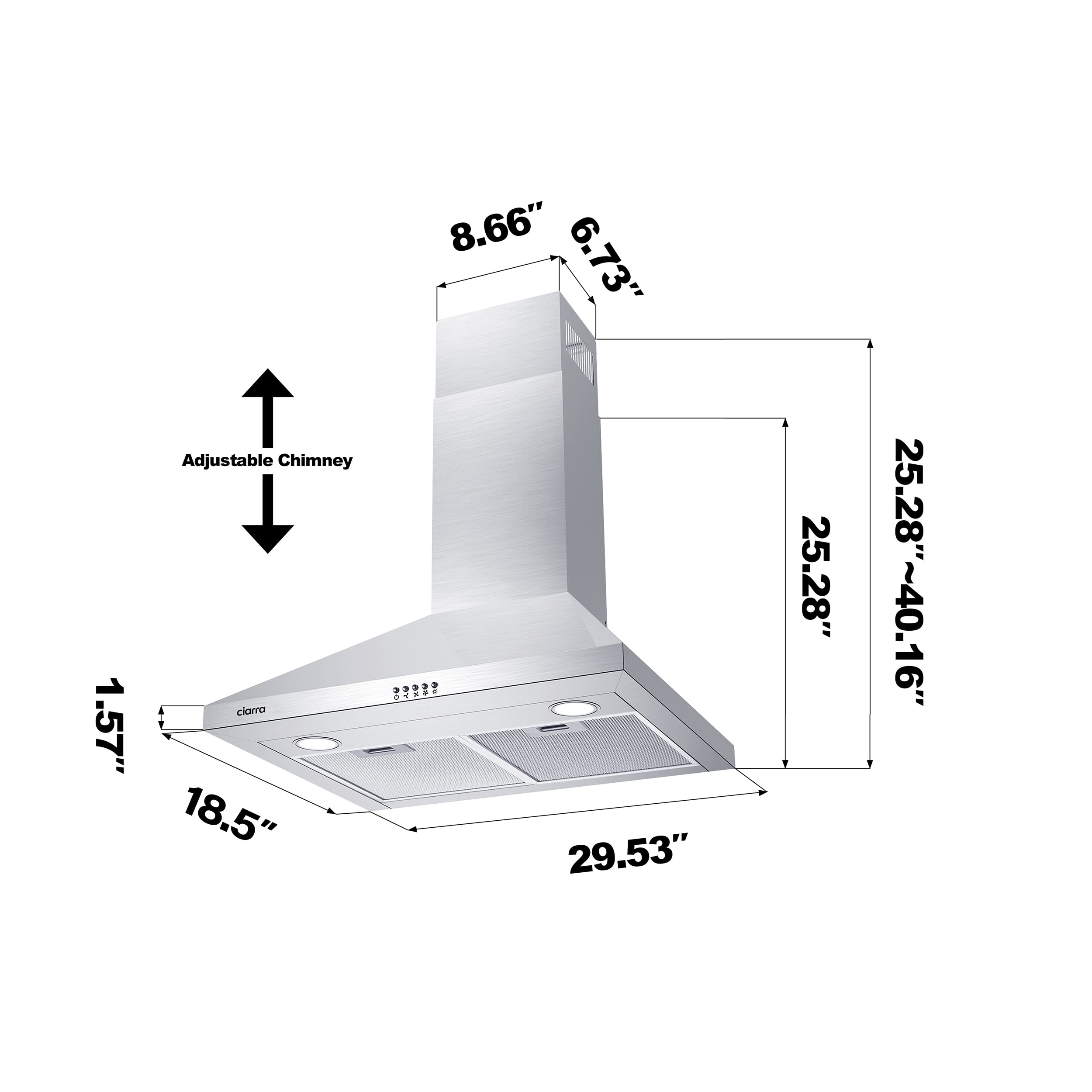 Jeremy Cass LSCIARDOE67 Wall-Mounted-Range-Hoods - View #3