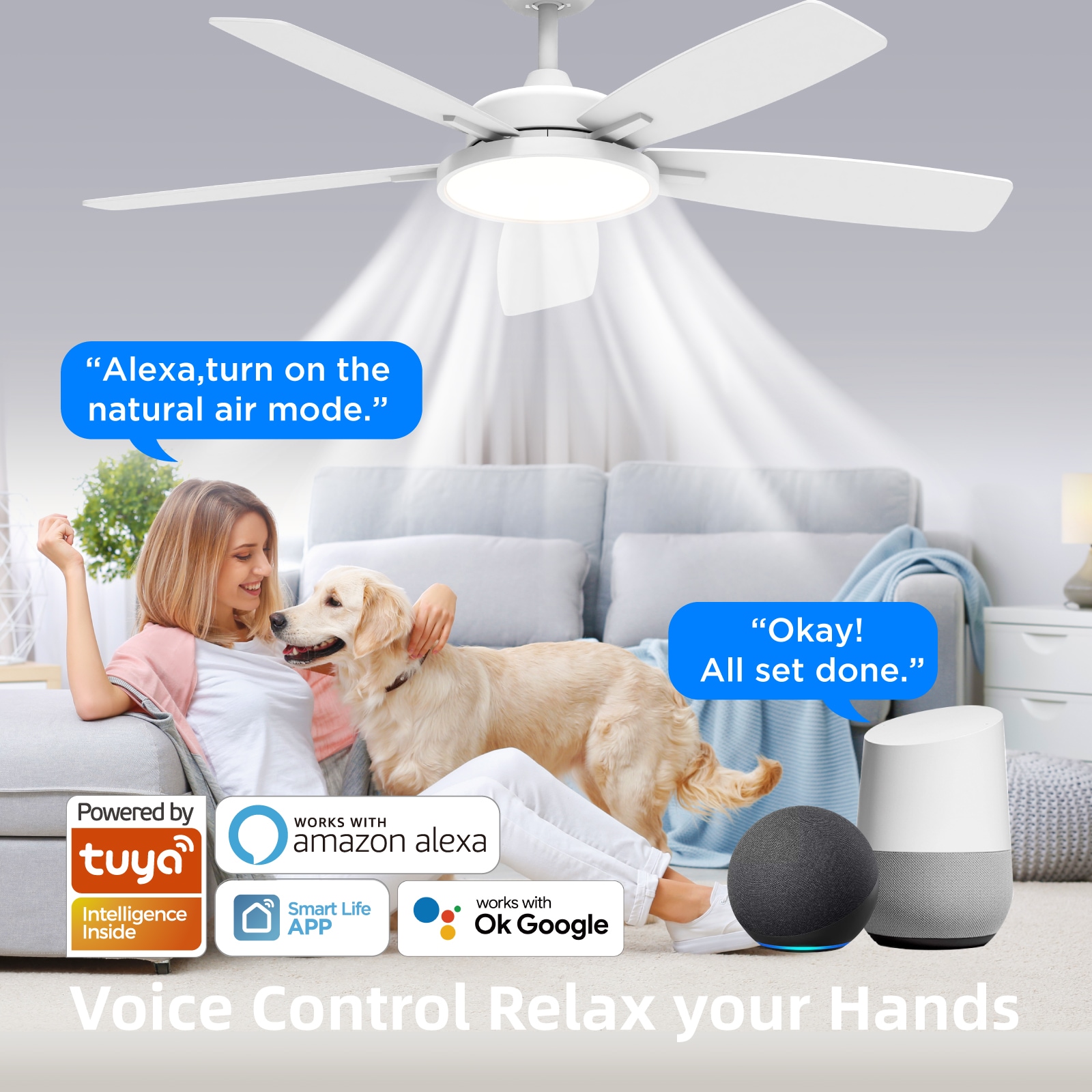 TALOYA RV52-WE-5D-T5 Ceiling-Fans - View #2