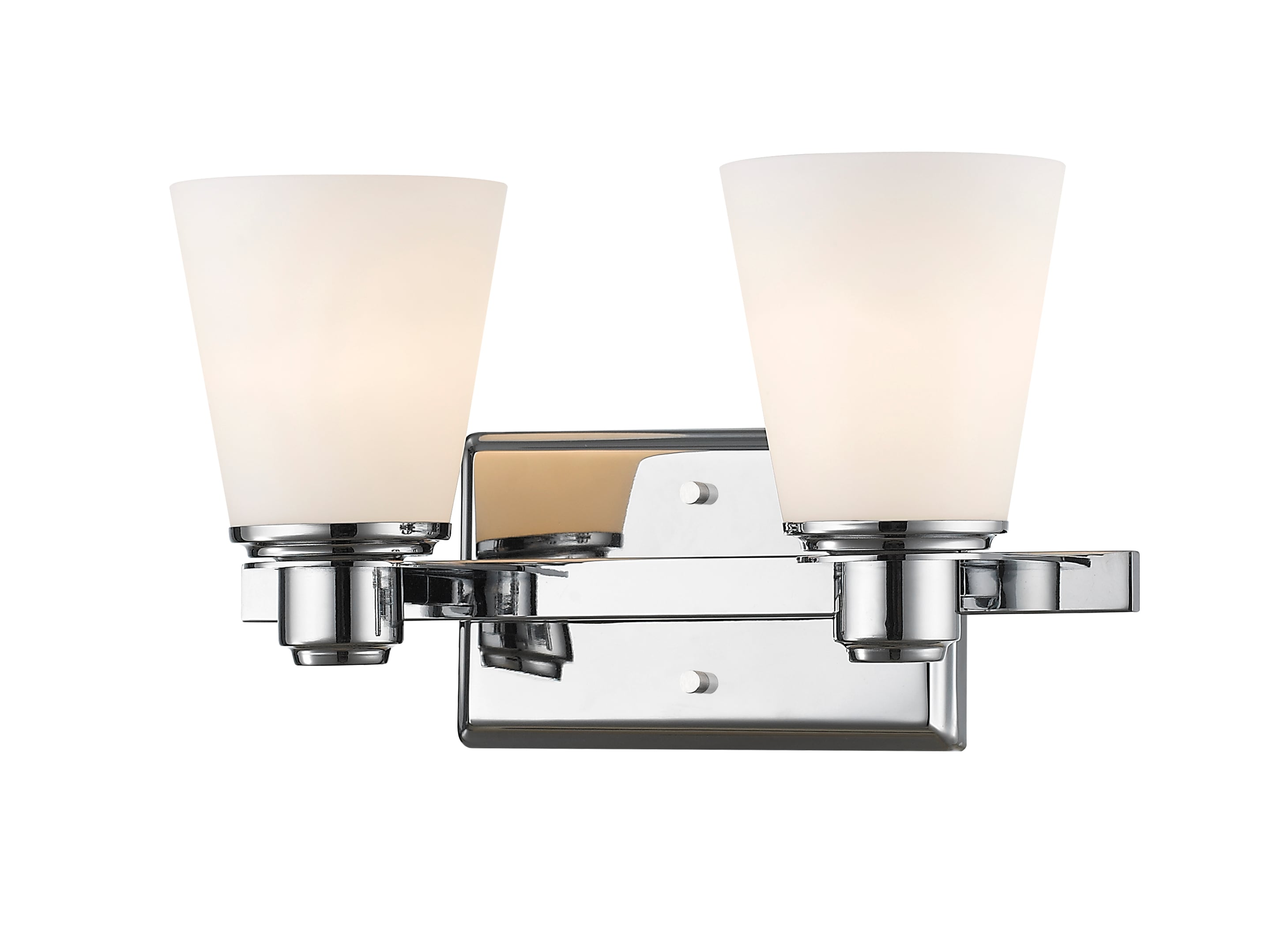 Z-Lite 7001-2V-CH Kayla 13.75-in 2 -Light Polished Chrome Transitional Vanity light