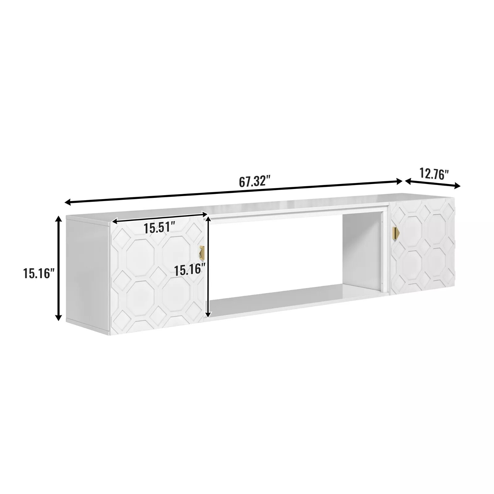 Mondawe MO-JH-F23-008-WH Tv-Stands - View #7