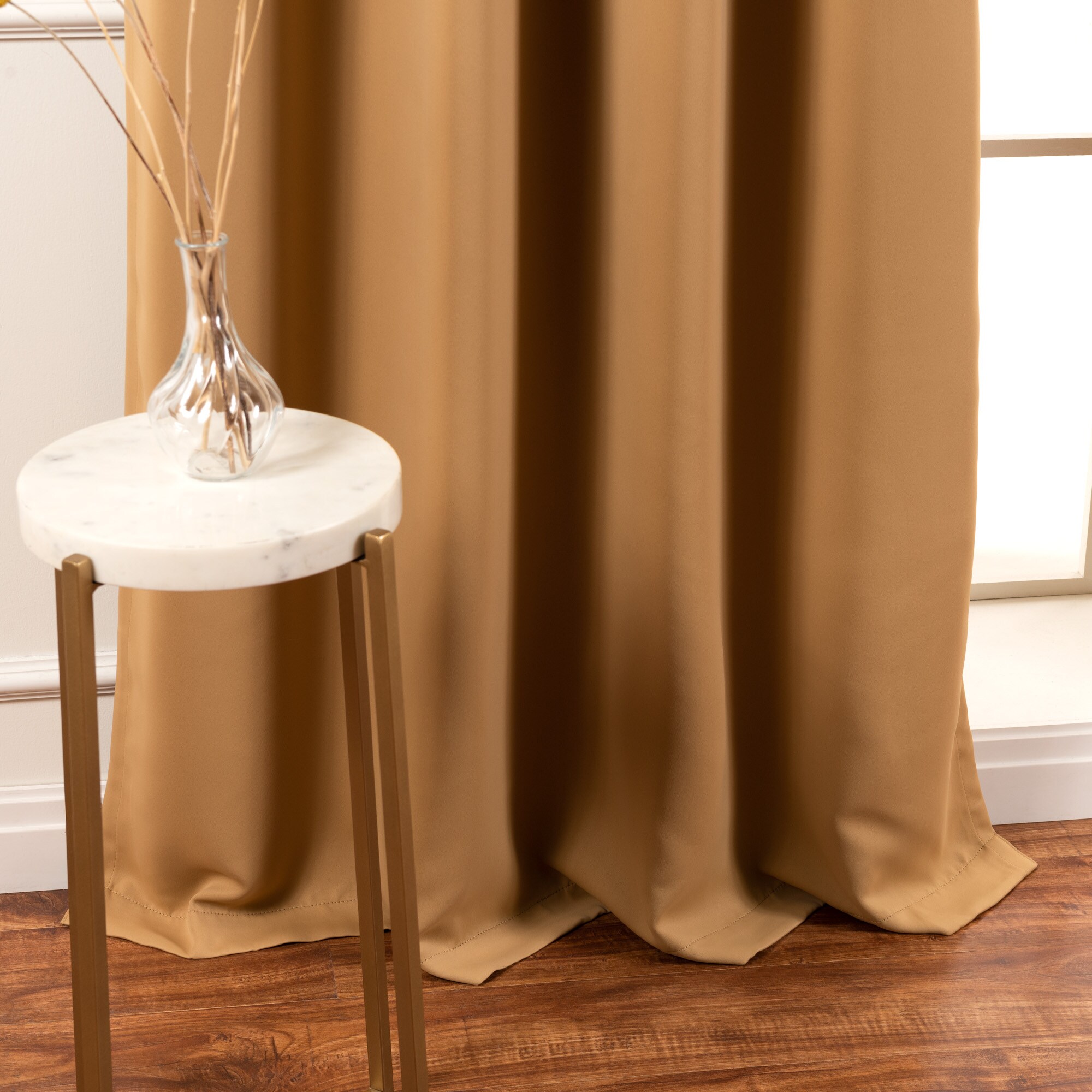 Best Home Fashion GR-WIDE-100X96-WHEAT curtains - View #4