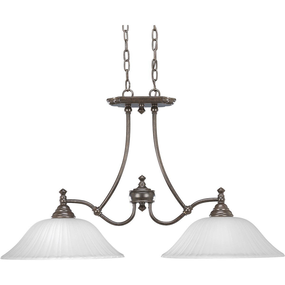 Progress Lighting P4113-77 Renovations Forged Bronze Transitional Dry Rated Chandelier