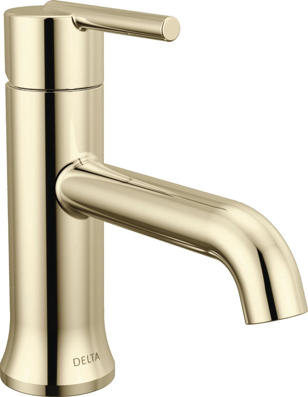 Delta 559LF-PNMPU Trinsic Polished Nickel Single hole 1-handle WaterSense Low-arc Residential Handle Bathroom Sink Faucet with Drain