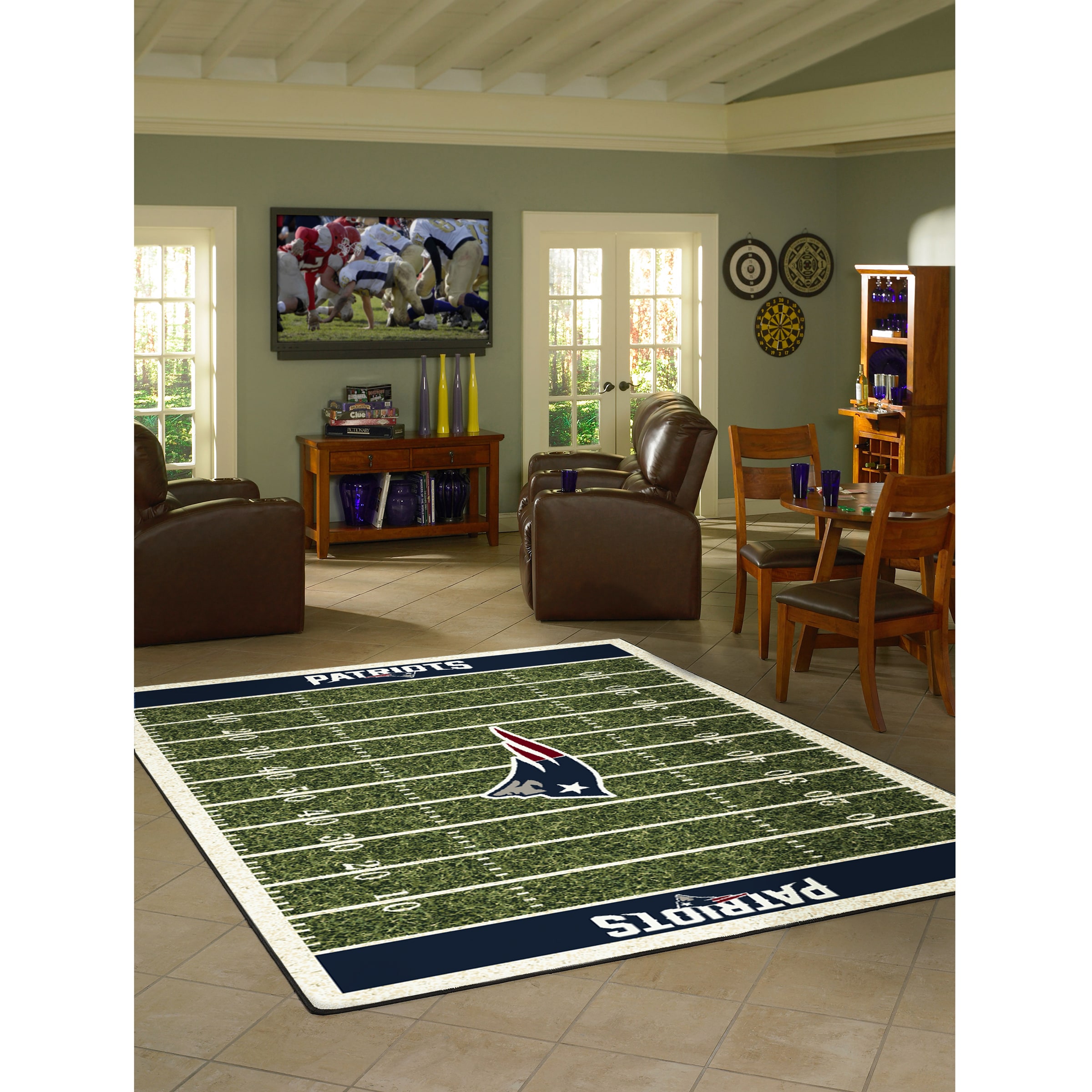 Officially Licensed NFL Cincinnati Bengals Vintage Logo Football Rug