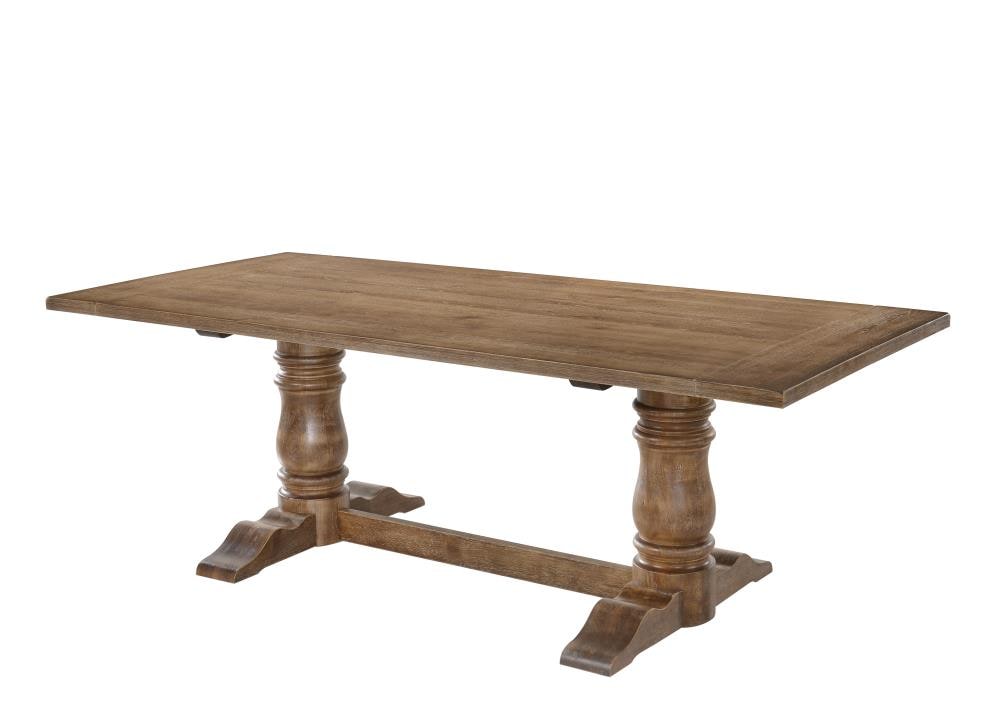 ACME FURNITURE Leventis Weathered Oak Traditional Dining Table