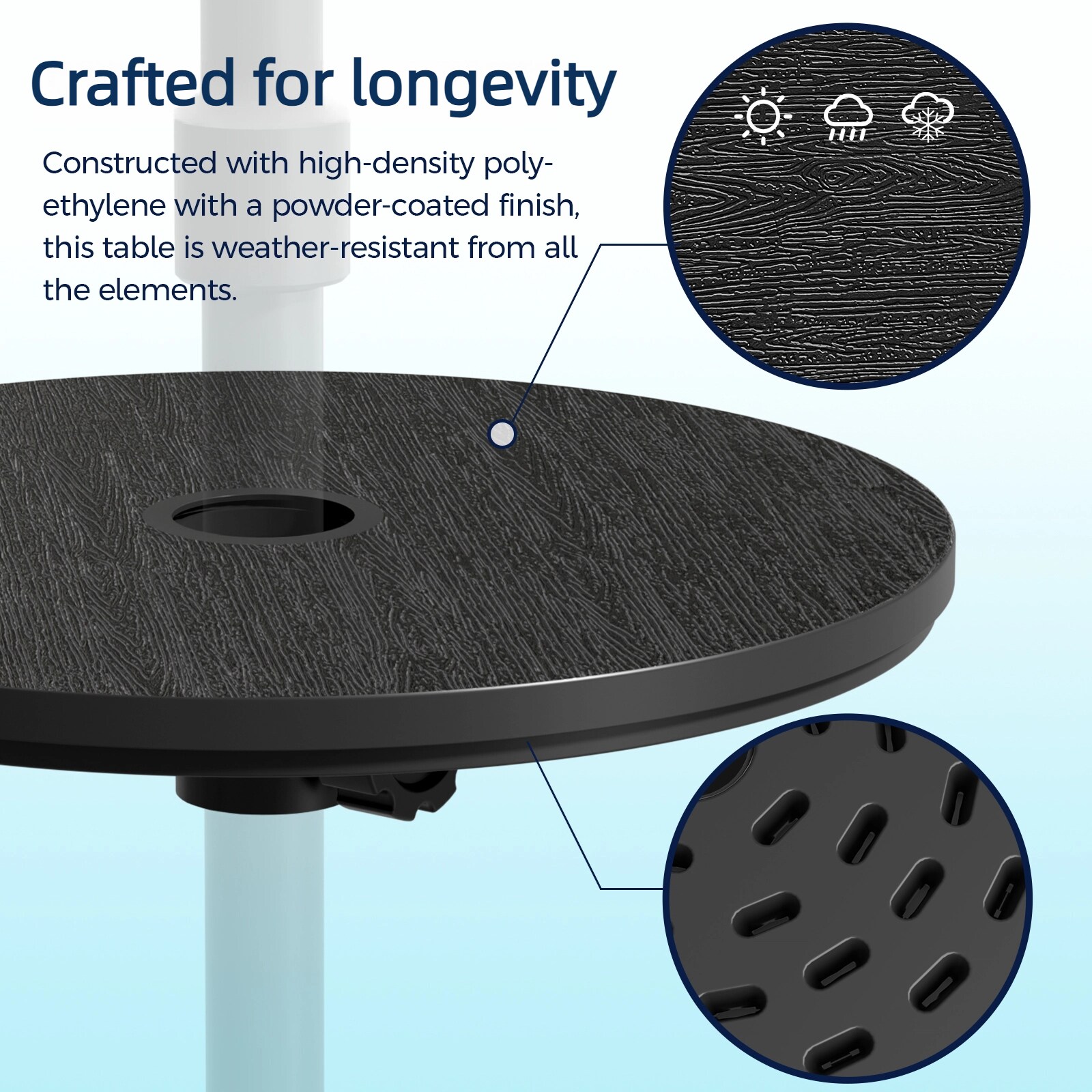 GlasFlength LW-G-HWUB001 Patio-Tables - View #3