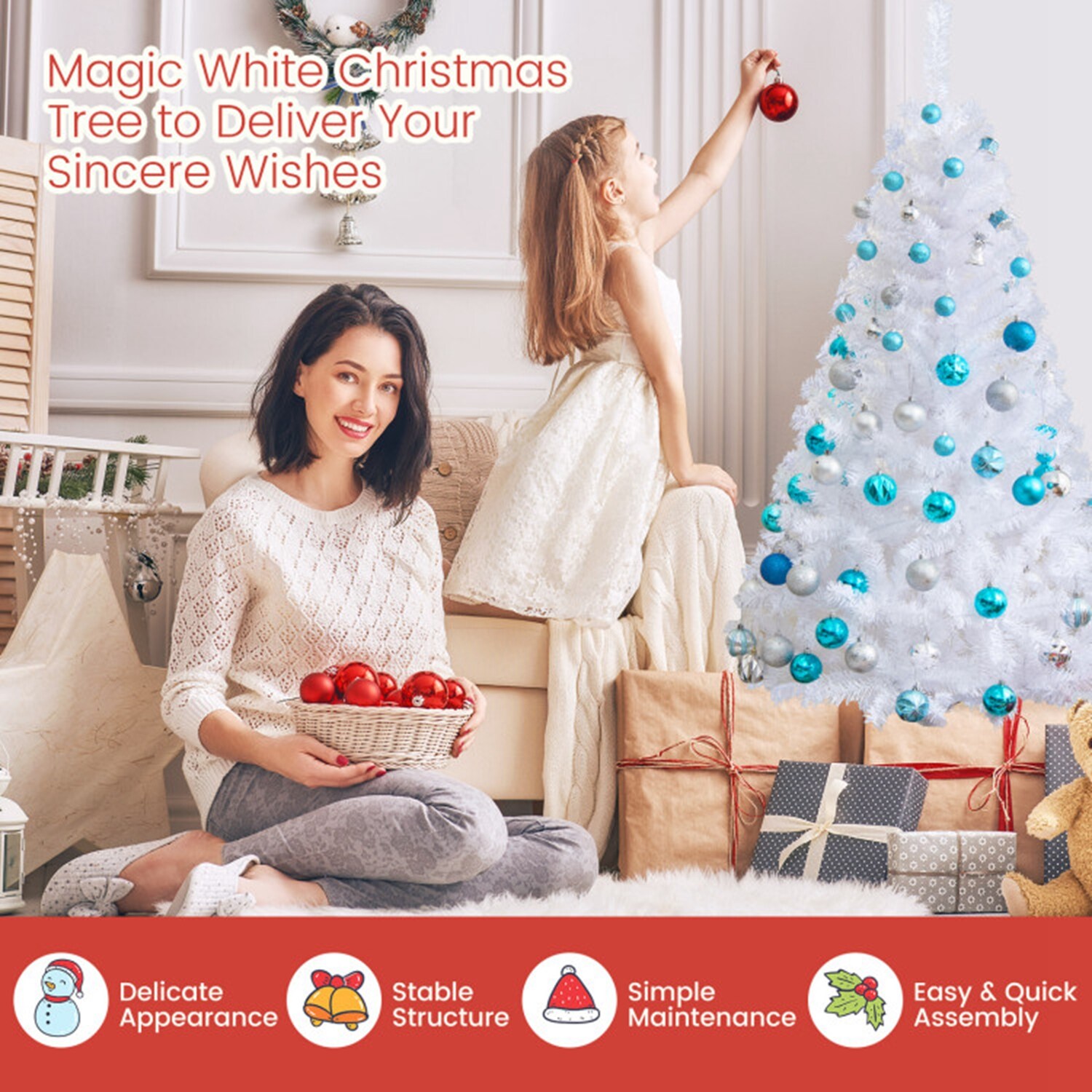 Forclover HYC-CM453C Artificial-Christmas-Trees - View #8