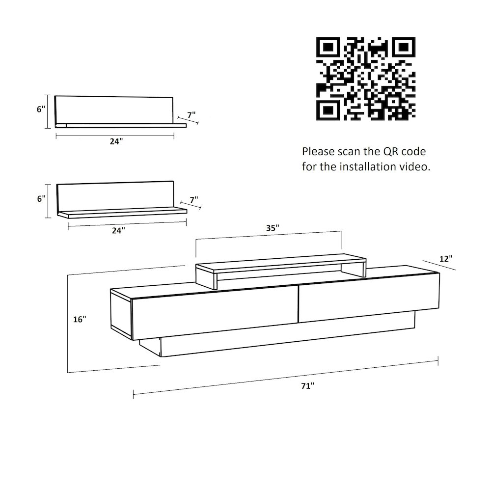 Decorotika LS71TSB01 Tv-Stands - View #5