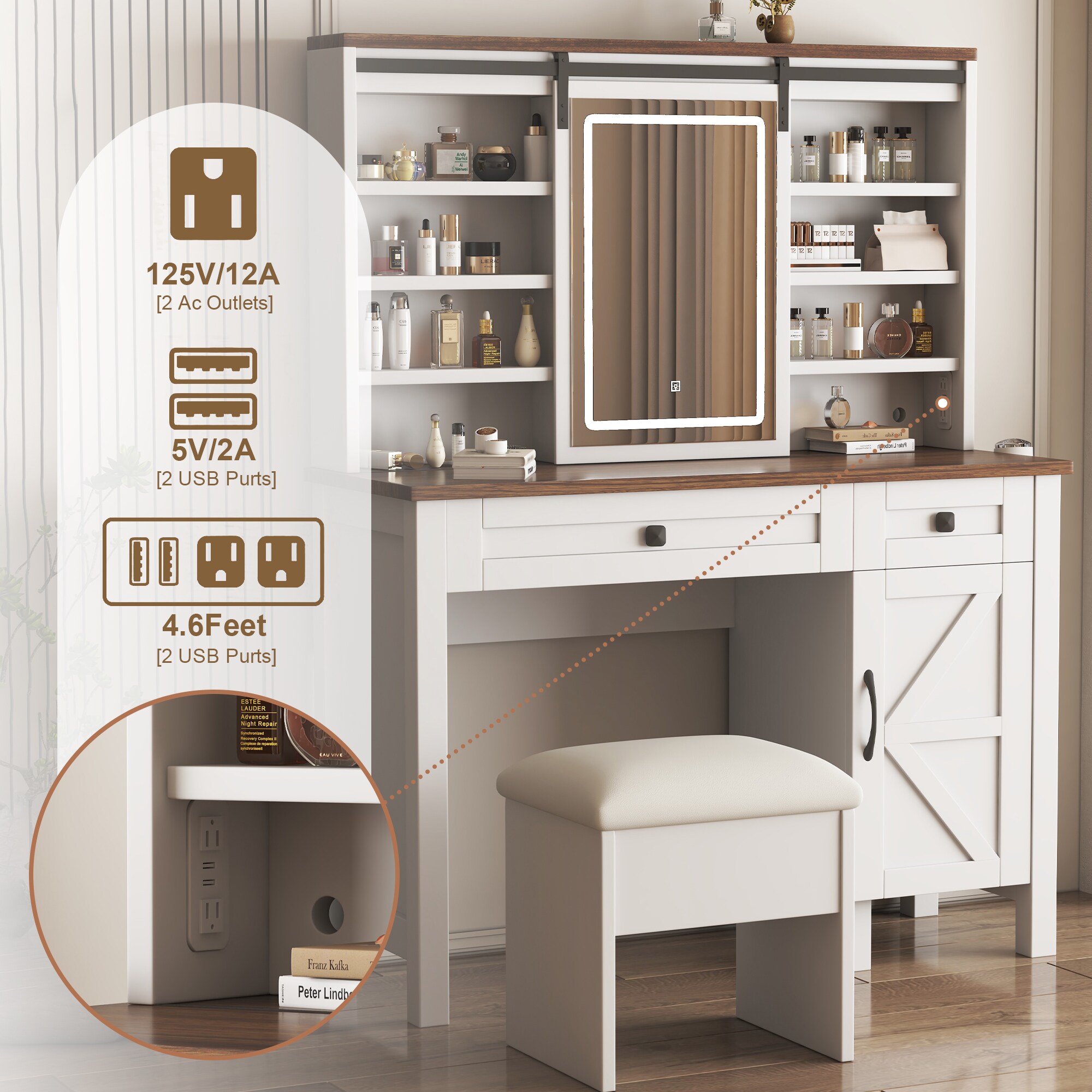 LOVMOR SF-L-W509P224962 Bedroom-Vanities - View #3