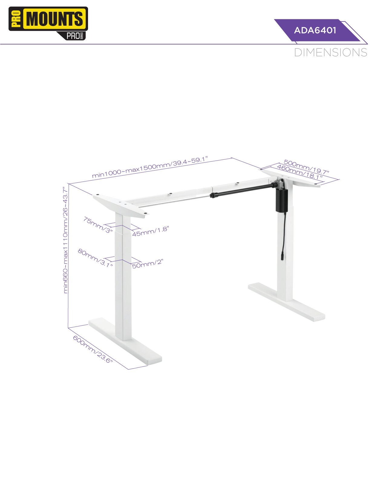 Promounts ADA6401-B desks - View #6