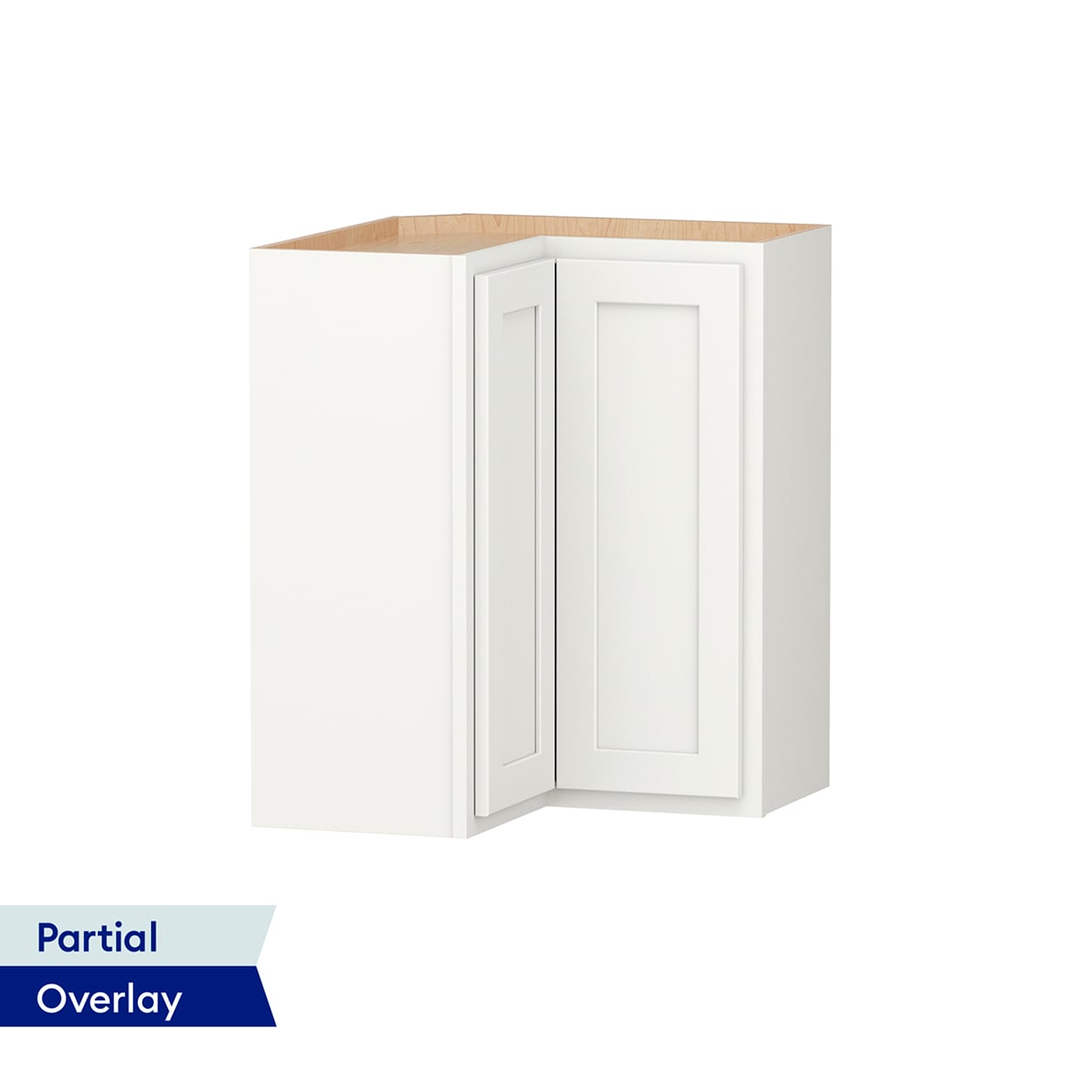 Shenandoah PRO Express SPE 92MPS-9277 Breckenridge 24-in W x 30-in H x 24-in D Linen L-shaped Corner wall Fully assembled Plywood Cabinet (Recessed Panel Shaker)