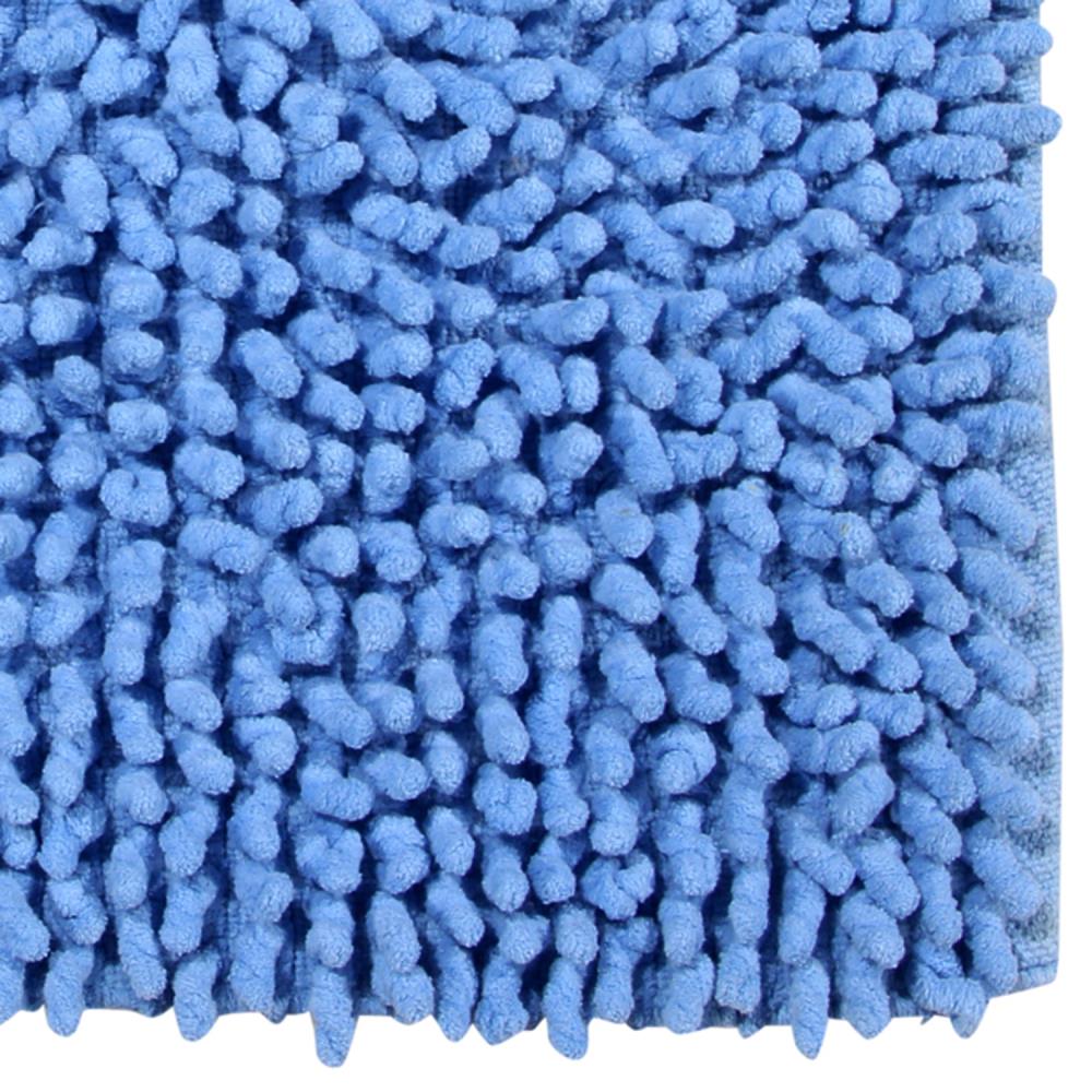 Better Trends Loopy Chenille Bath Rug 24-in x 24-in Blue Cotton Bath Rug in  the Bathroom Rugs & Mats department at