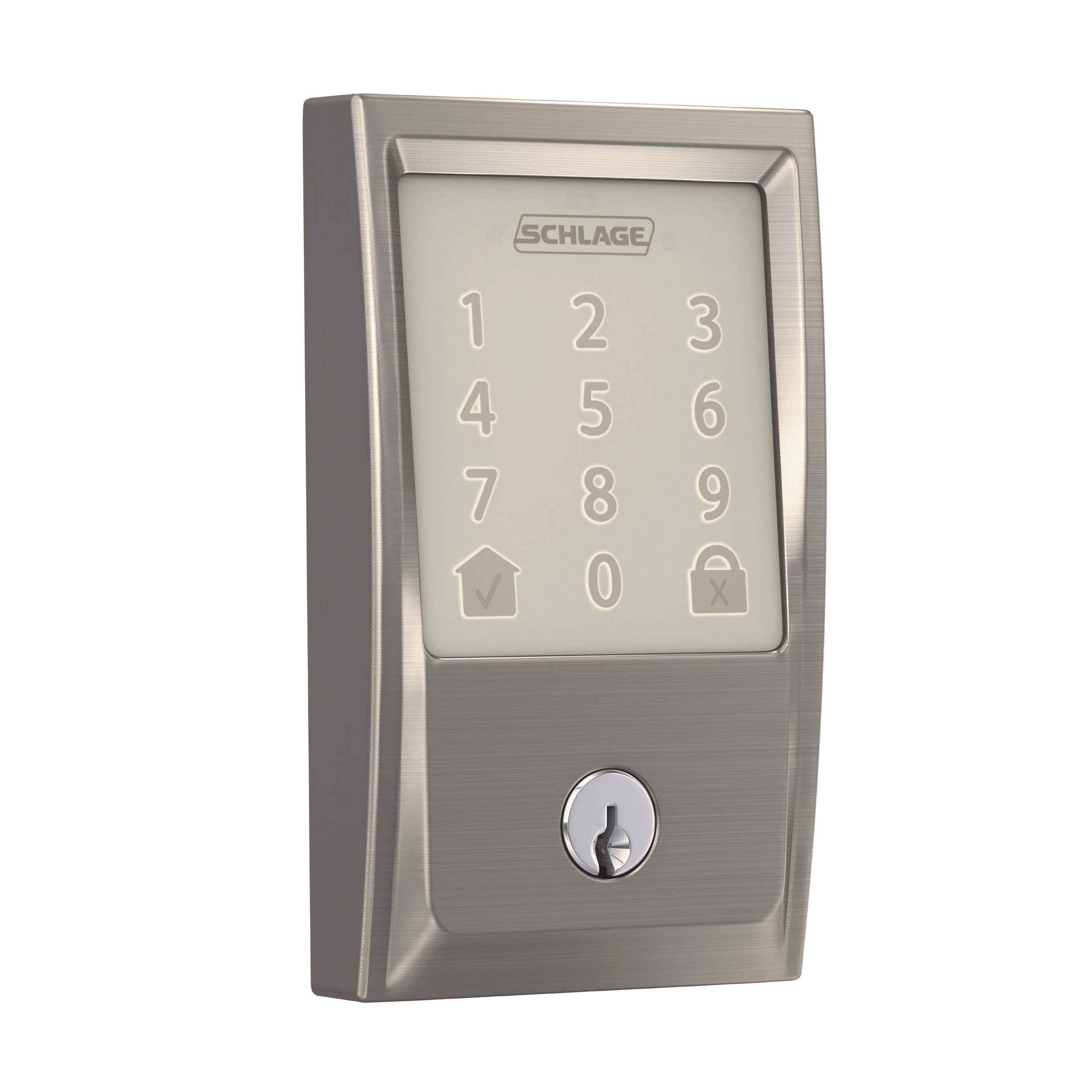 Schlage Satin Nickel Metal Electronic Keypad Entry Lock 